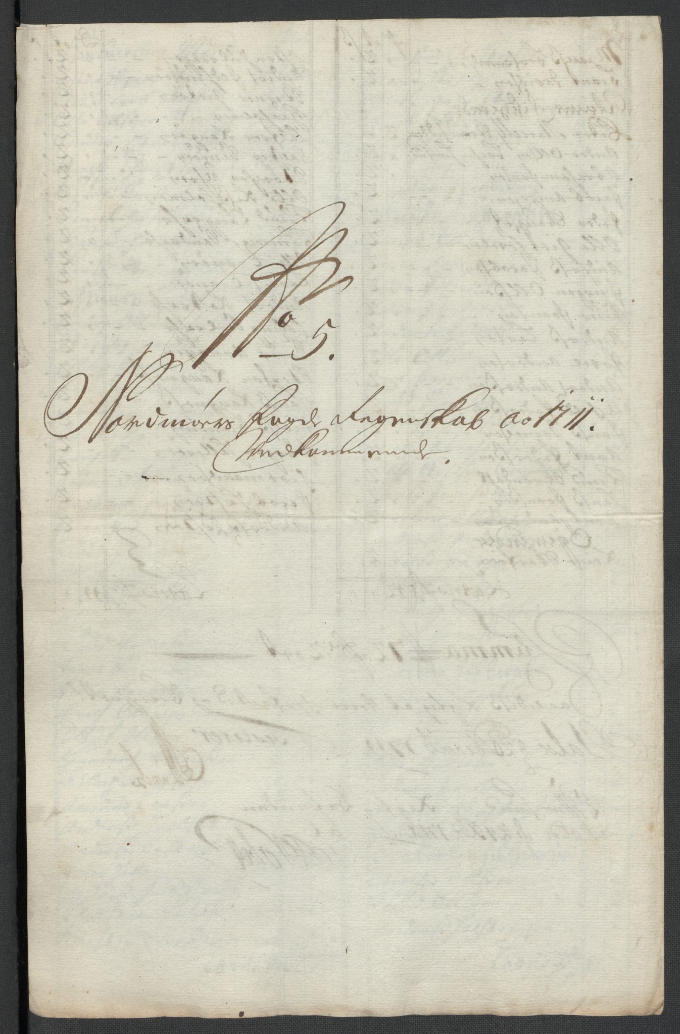 Rentekammeret inntil 1814, Reviderte regnskaper, Fogderegnskap, RA/EA-4092/R56/L3745: Fogderegnskap Nordmøre, 1711, p. 94