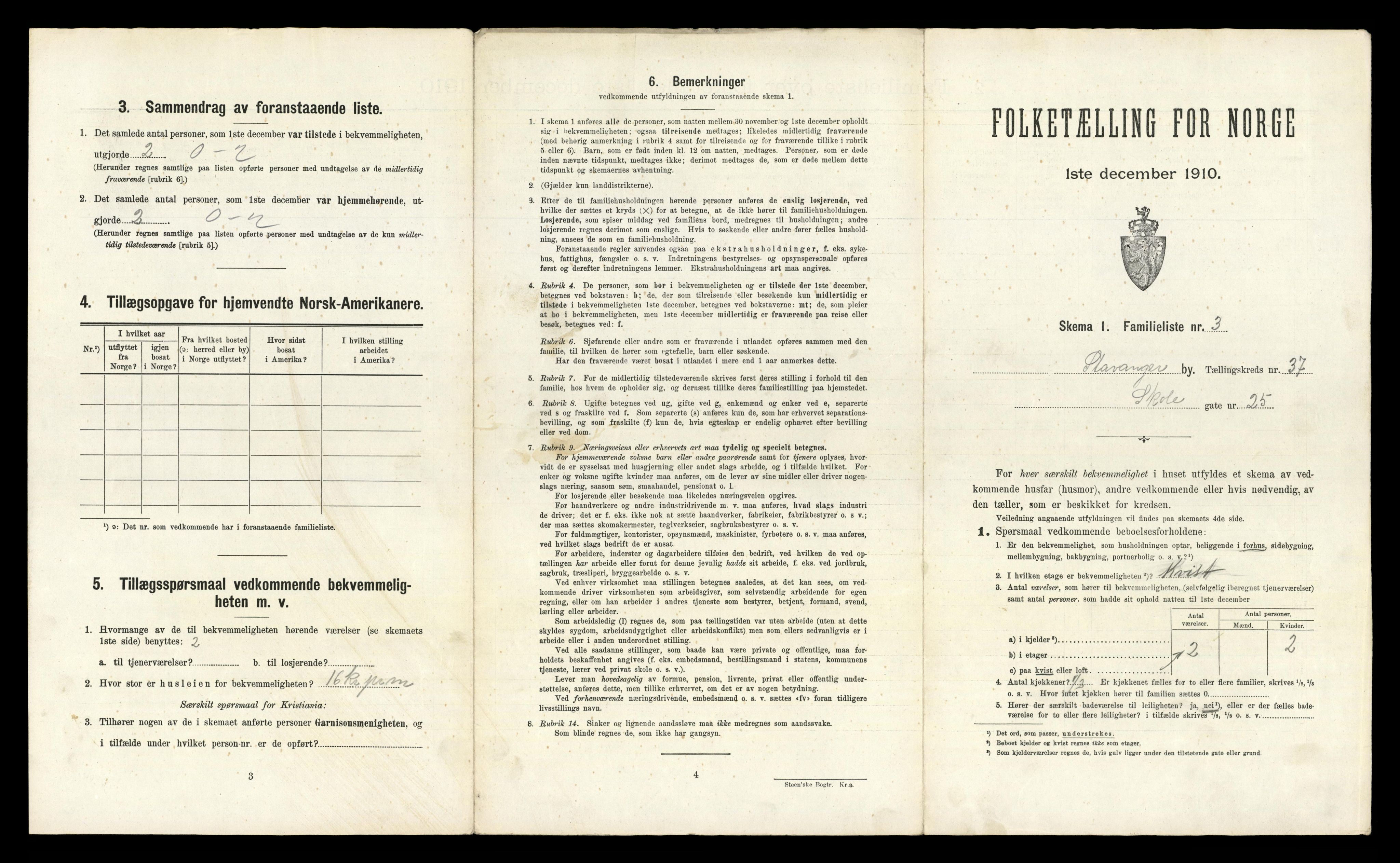 RA, 1910 census for Stavanger, 1910, p. 24882