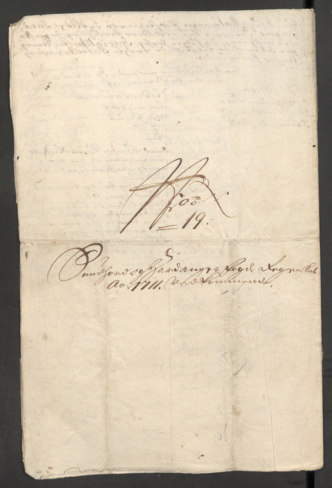 Rentekammeret inntil 1814, Reviderte regnskaper, Fogderegnskap, AV/RA-EA-4092/R48/L2987: Fogderegnskap Sunnhordland og Hardanger, 1711, p. 588