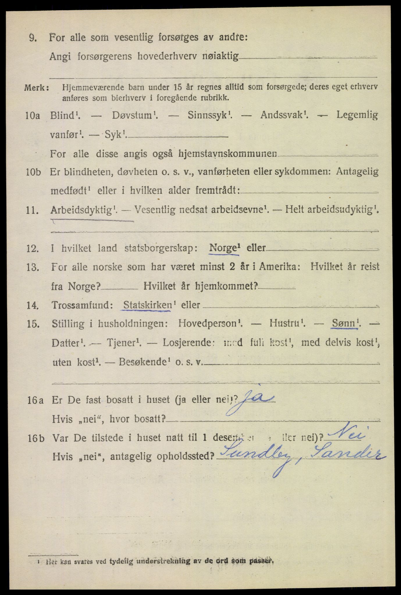 SAH, 1920 census for Sør-Odal, 1920, p. 3012