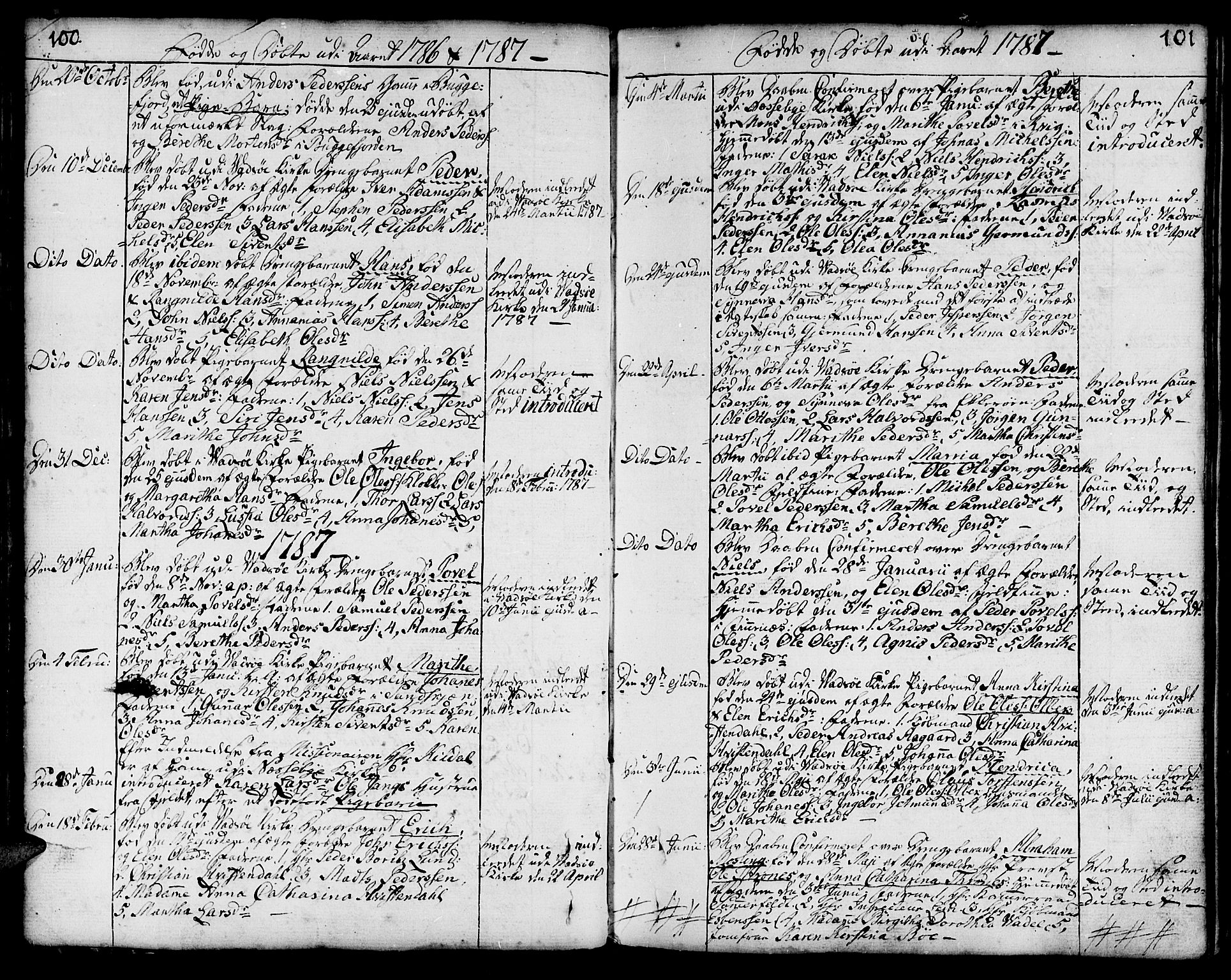 Vadsø sokneprestkontor, SATØ/S-1325/H/Ha/L0002kirke: Parish register (official) no. 2, 1764-1821, p. 100-101
