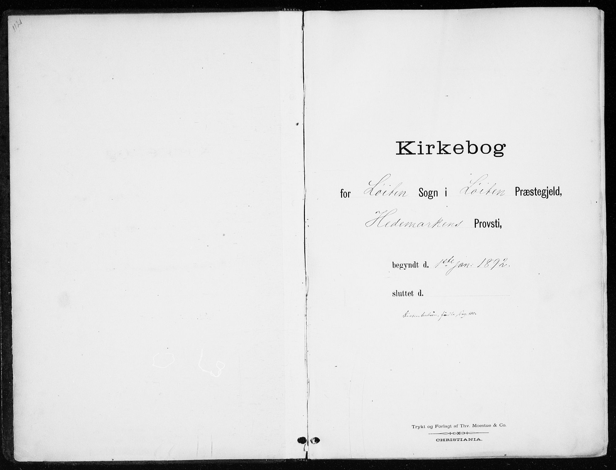 Løten prestekontor, SAH/PREST-022/K/Ka/L0010: Parish register (official) no. 10, 1892-1907
