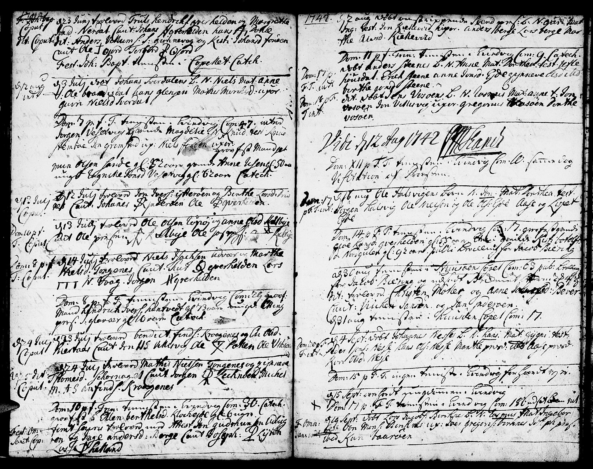Gulen sokneprestembete, SAB/A-80201/H/Haa/Haaa/L0011: Parish register (official) no. A 11, 1736-1749, p. 36