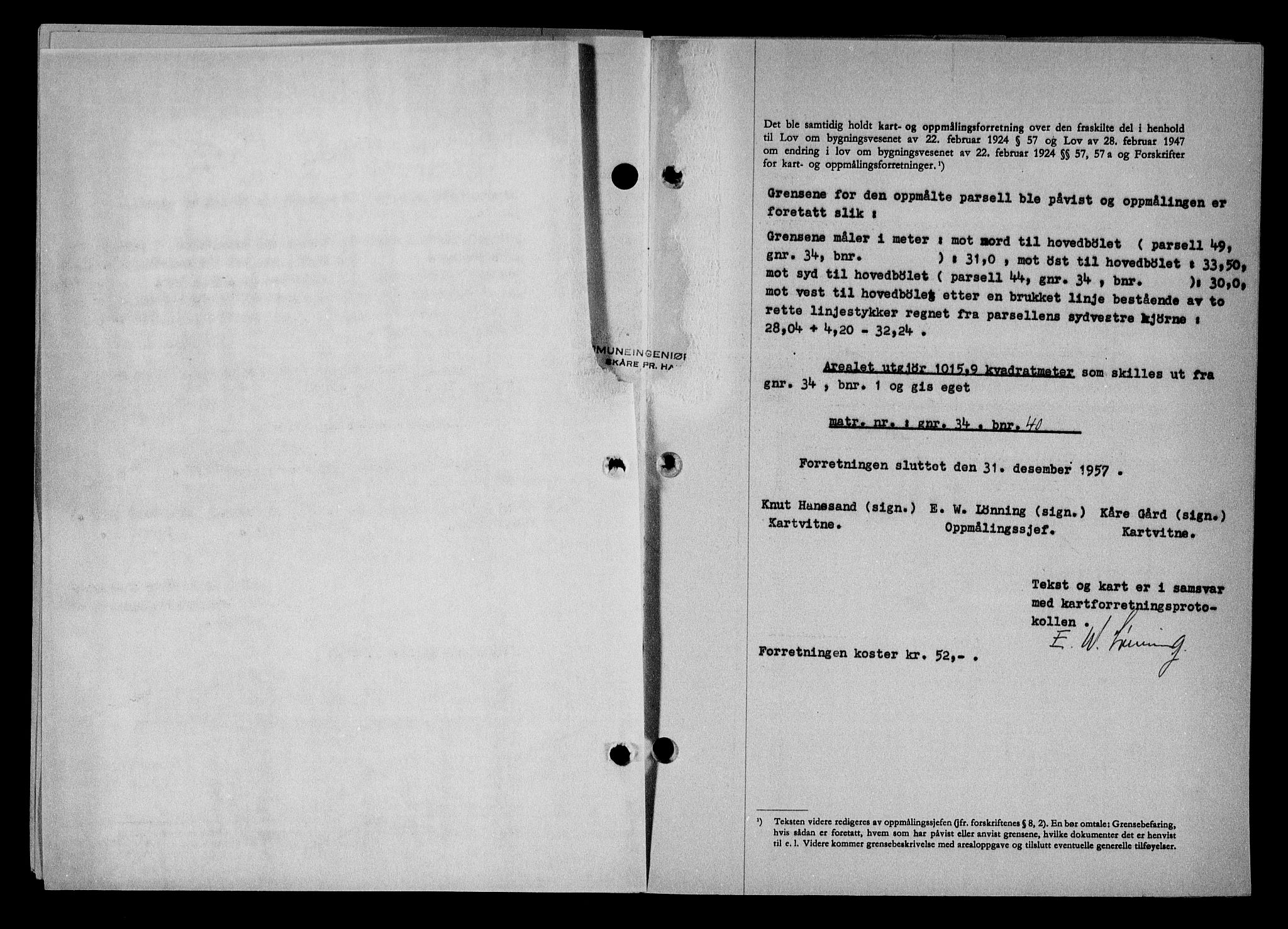 Haugesund tingrett, SAST/A-101415/01/II/IIC/L0068: Mortgage book no. A 9, 1956-1958, Diary no: : 58/1958