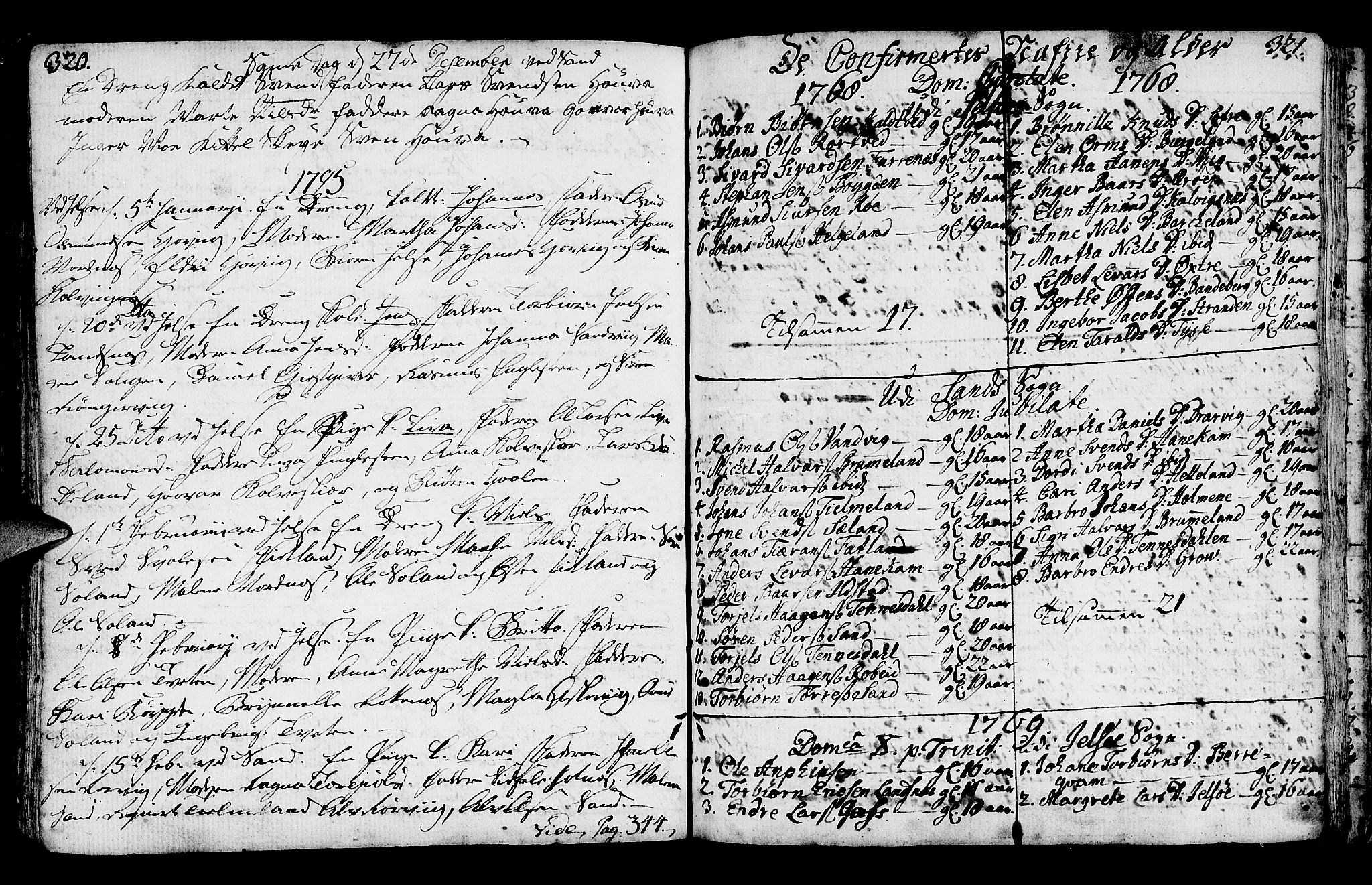 Jelsa sokneprestkontor, SAST/A-101842/01/IV: Parish register (official) no. A 3, 1768-1796, p. 320-321