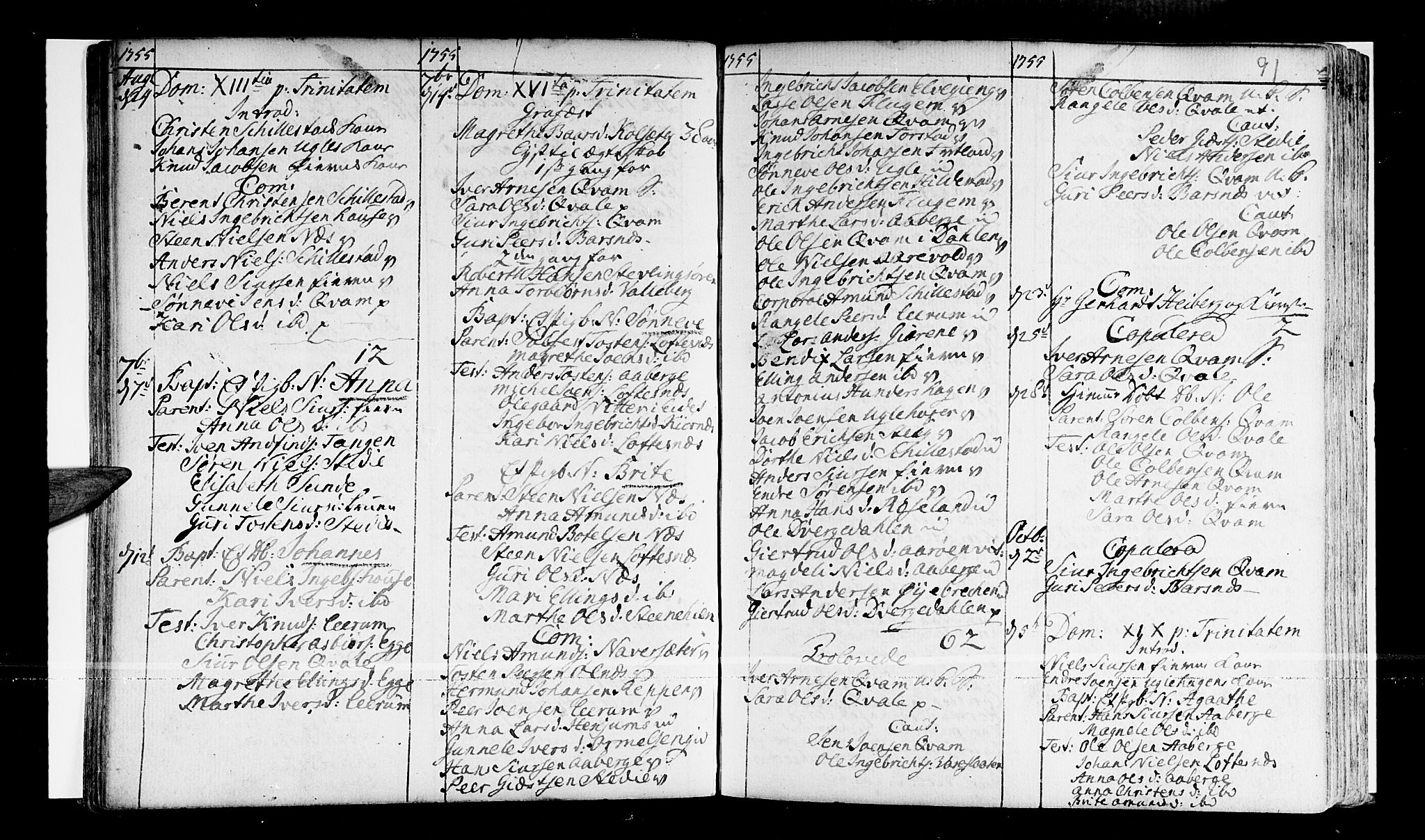 Sogndal sokneprestembete, AV/SAB-A-81301/H/Haa/Haaa/L0003: Parish register (official) no. A 3, 1747-1768, p. 91