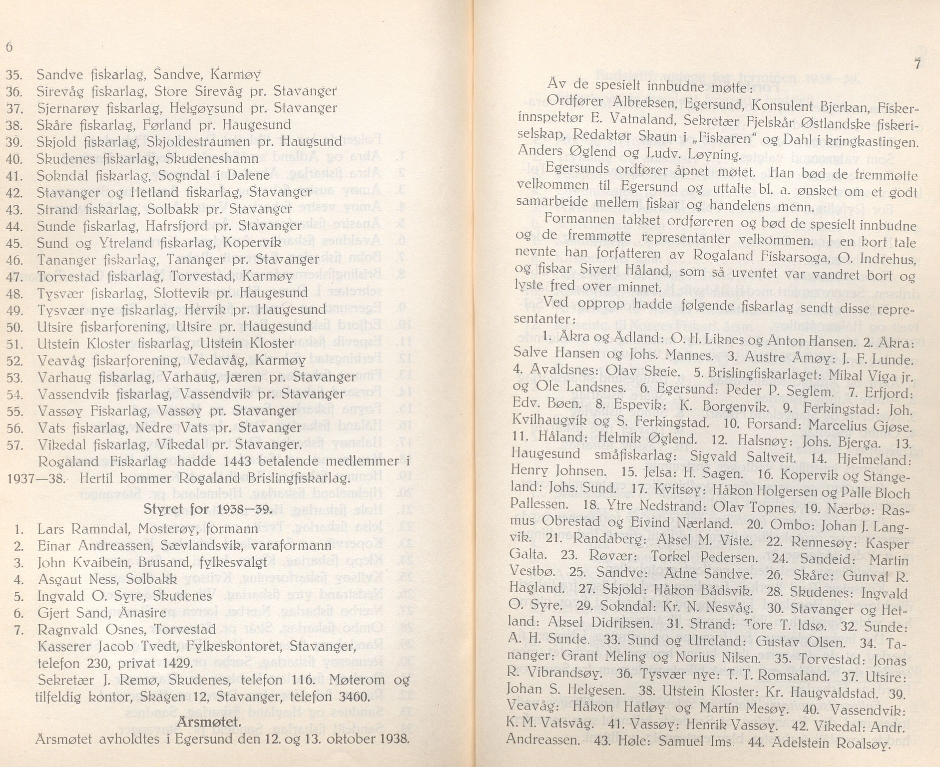 Rogaland fylkeskommune - Fylkesrådmannen , IKAR/A-900/A/Aa/Aaa/L0059: Møtebok , 1940, p. 6-7