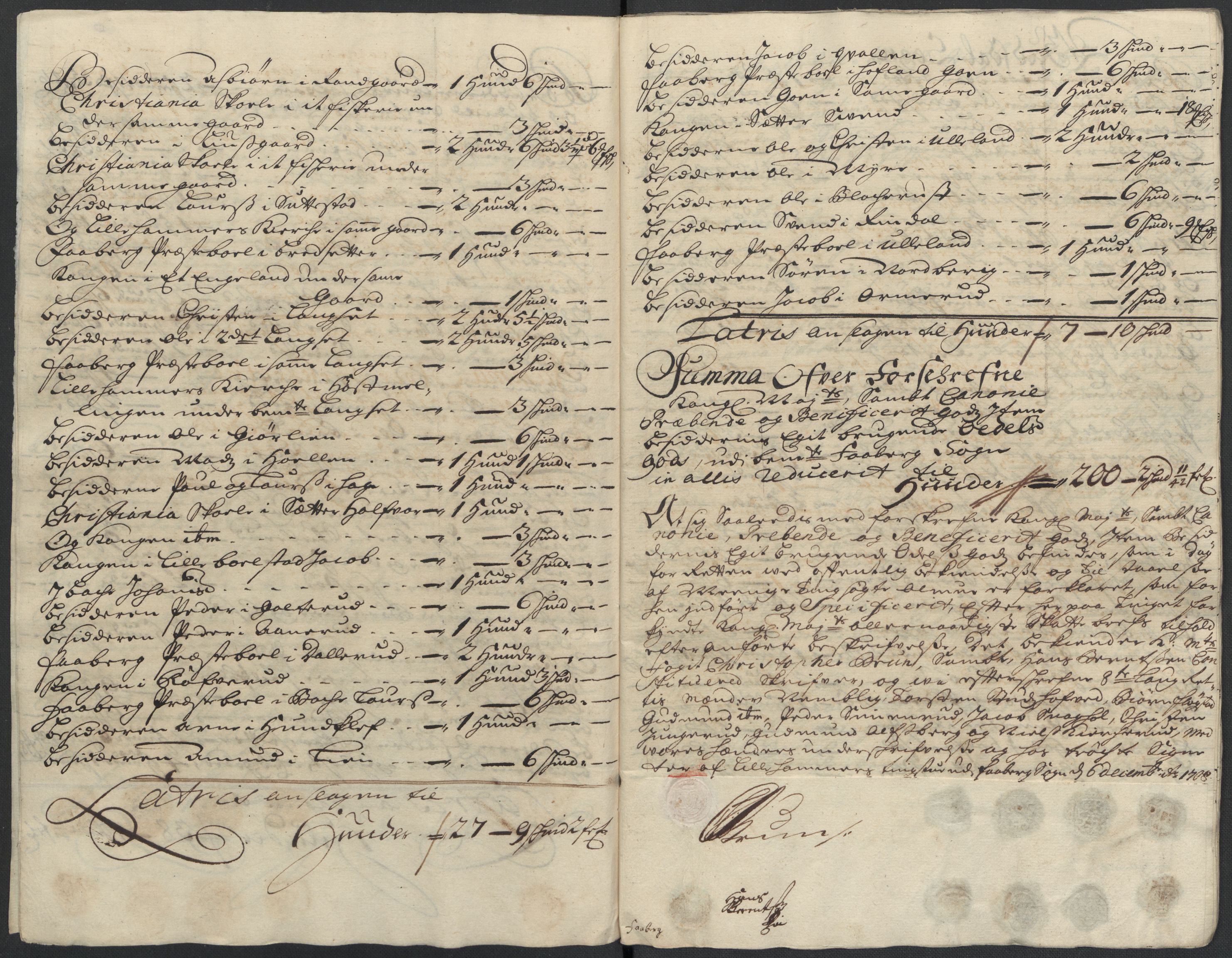 Rentekammeret inntil 1814, Reviderte regnskaper, Fogderegnskap, RA/EA-4092/R17/L1179: Fogderegnskap Gudbrandsdal, 1708-1710, p. 61
