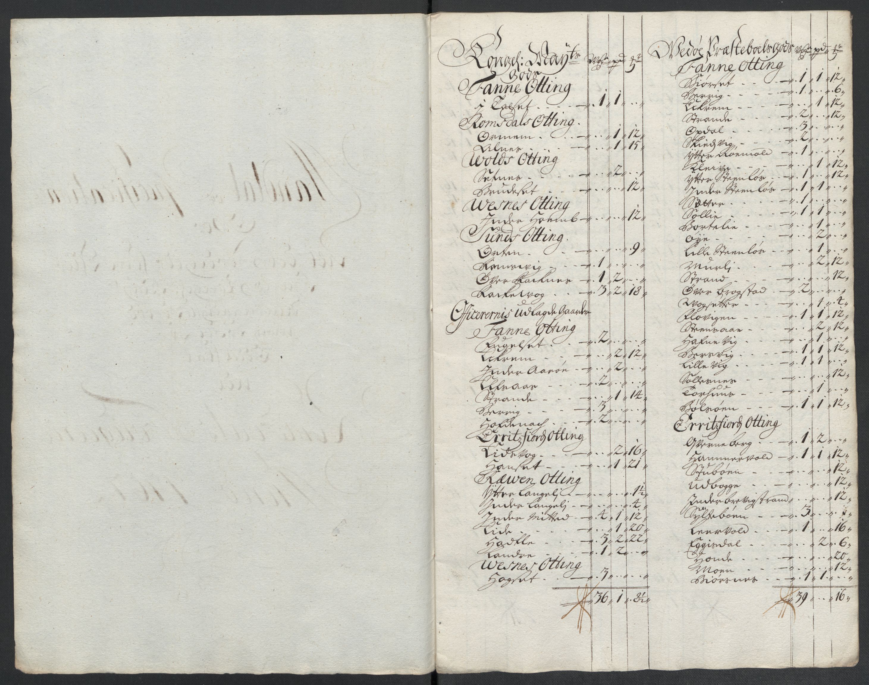 Rentekammeret inntil 1814, Reviderte regnskaper, Fogderegnskap, RA/EA-4092/R55/L3658: Fogderegnskap Romsdal, 1707-1708, p. 133