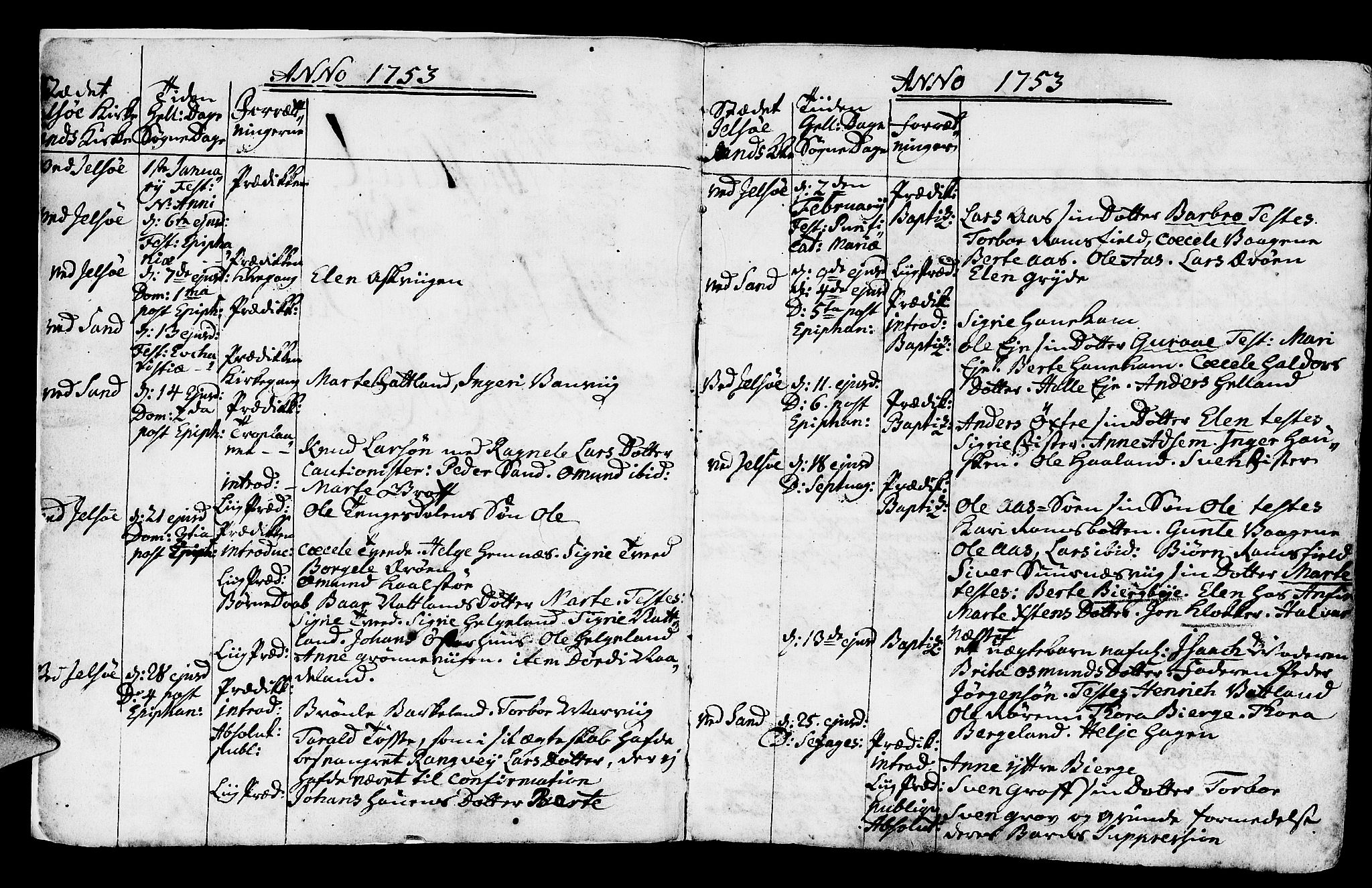 Jelsa sokneprestkontor, AV/SAST-A-101842/01/IV: Parish register (official) no. A 2, 1753-1767