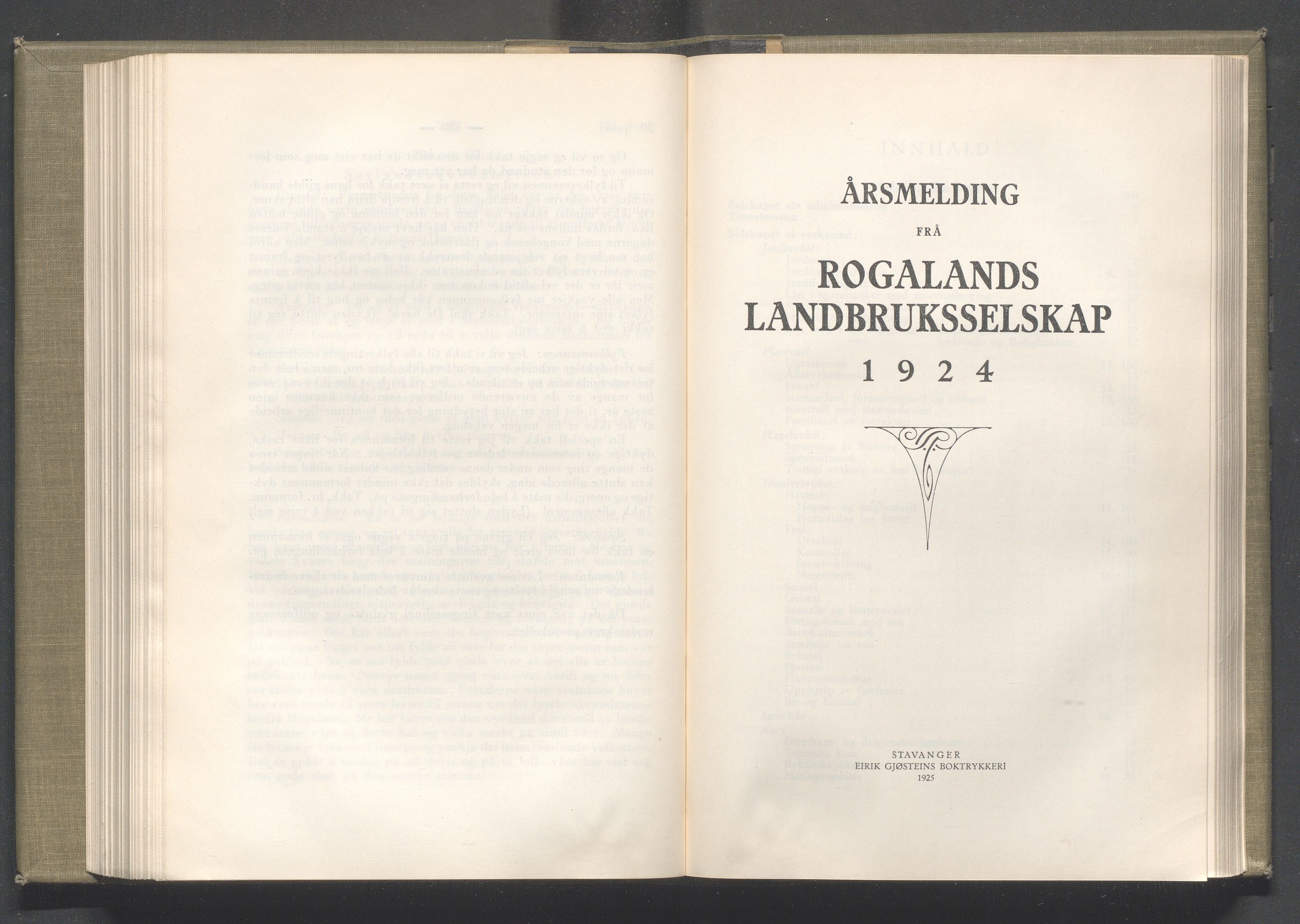 Rogaland fylkeskommune - Fylkesrådmannen , IKAR/A-900/A/Aa/Aaa/L0044: Møtebok , 1925, p. 1