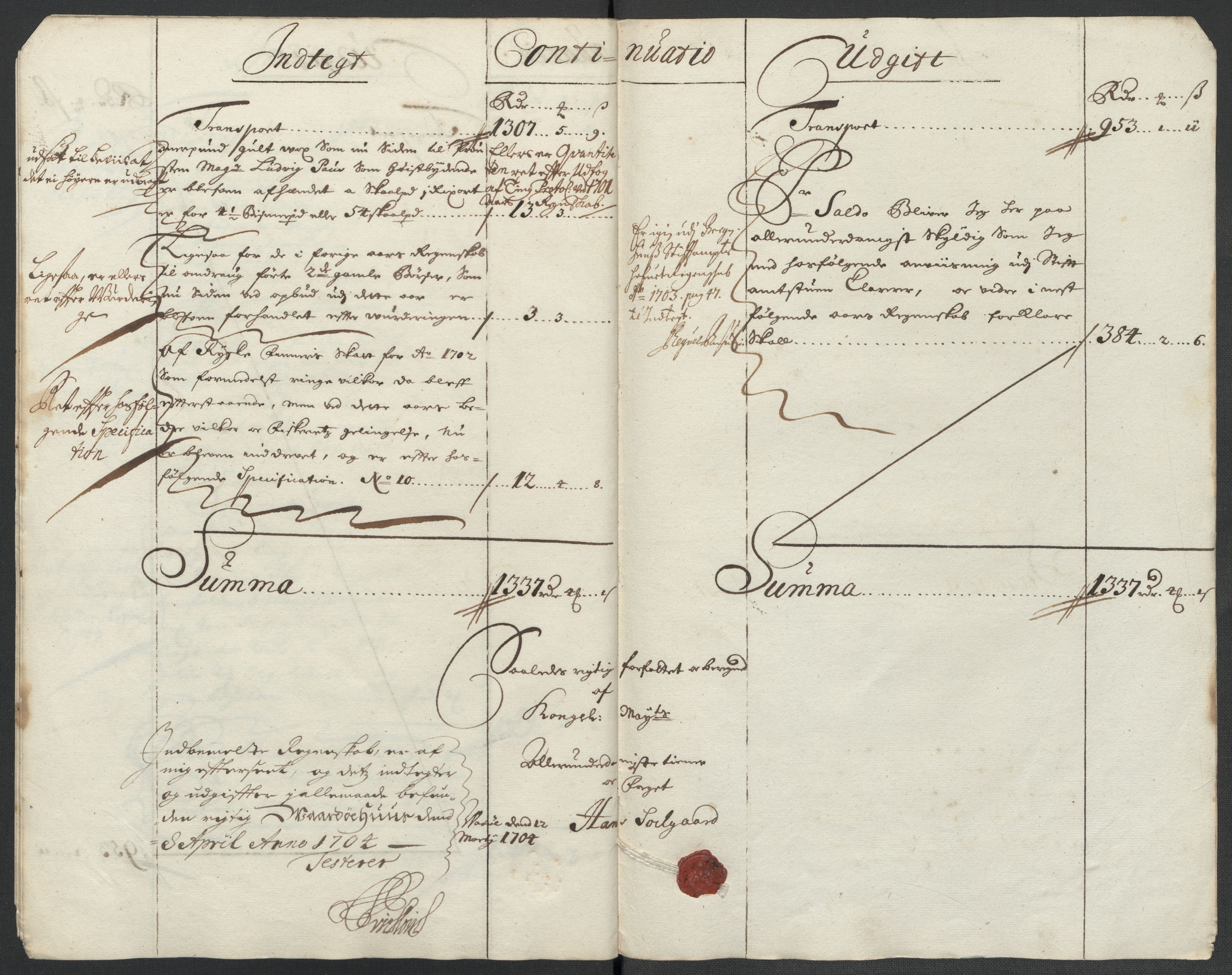 Rentekammeret inntil 1814, Reviderte regnskaper, Fogderegnskap, AV/RA-EA-4092/R69/L4852: Fogderegnskap Finnmark/Vardøhus, 1701-1704, p. 261