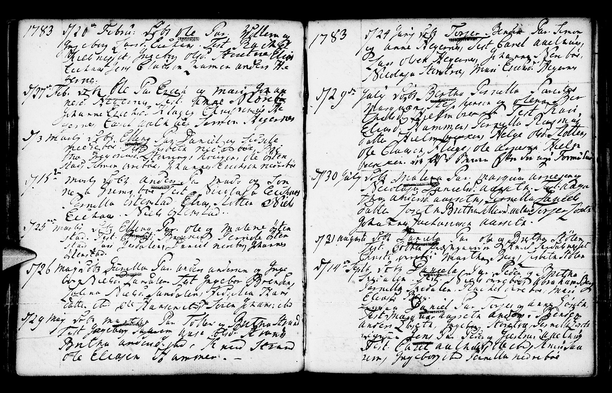 Jølster sokneprestembete, SAB/A-80701/H/Haa/Haaa/L0003: Parish register (official) no. A 3, 1748-1789, p. 182