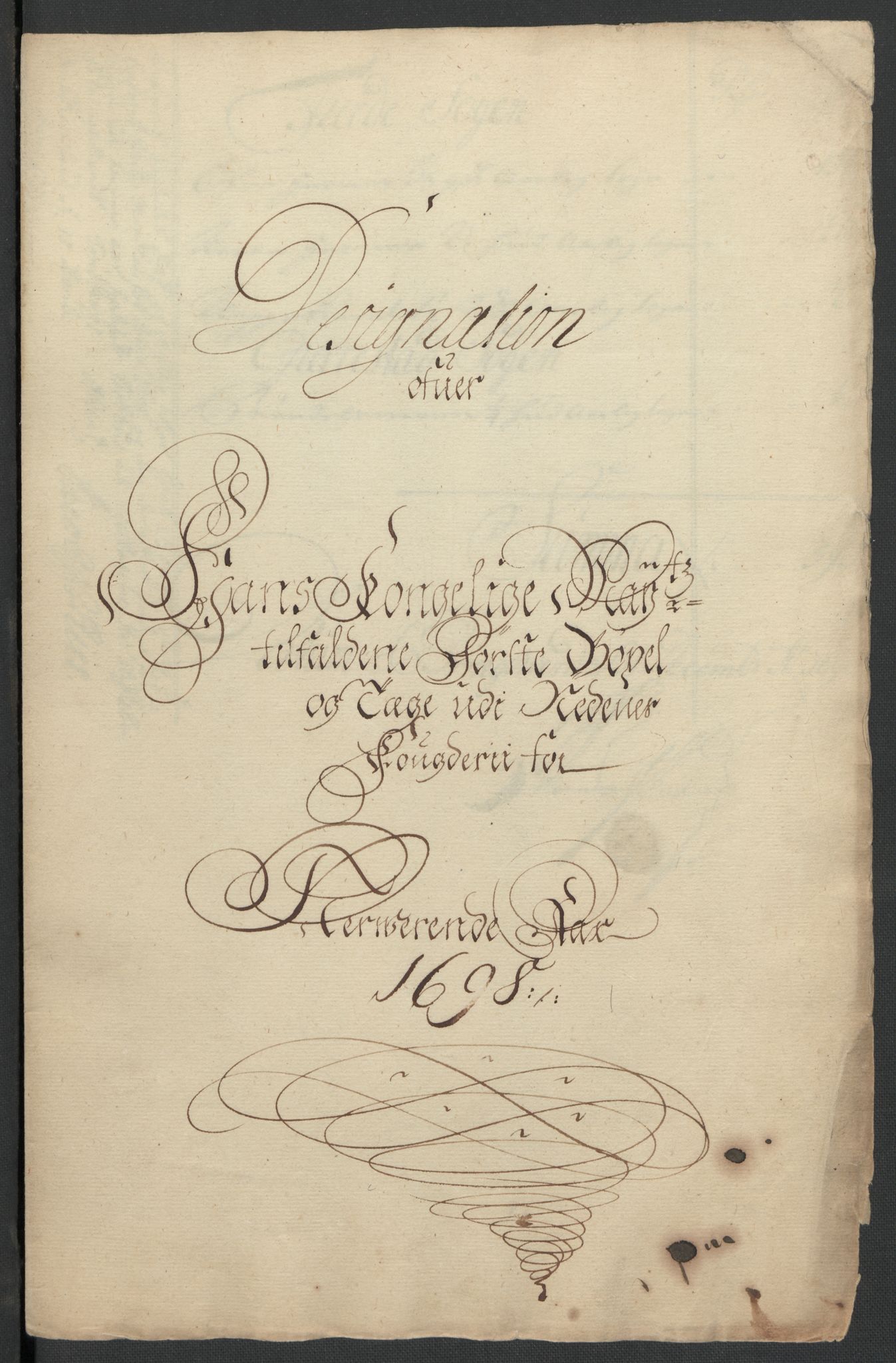 Rentekammeret inntil 1814, Reviderte regnskaper, Fogderegnskap, AV/RA-EA-4092/R39/L2314: Fogderegnskap Nedenes, 1698-1699, p. 36