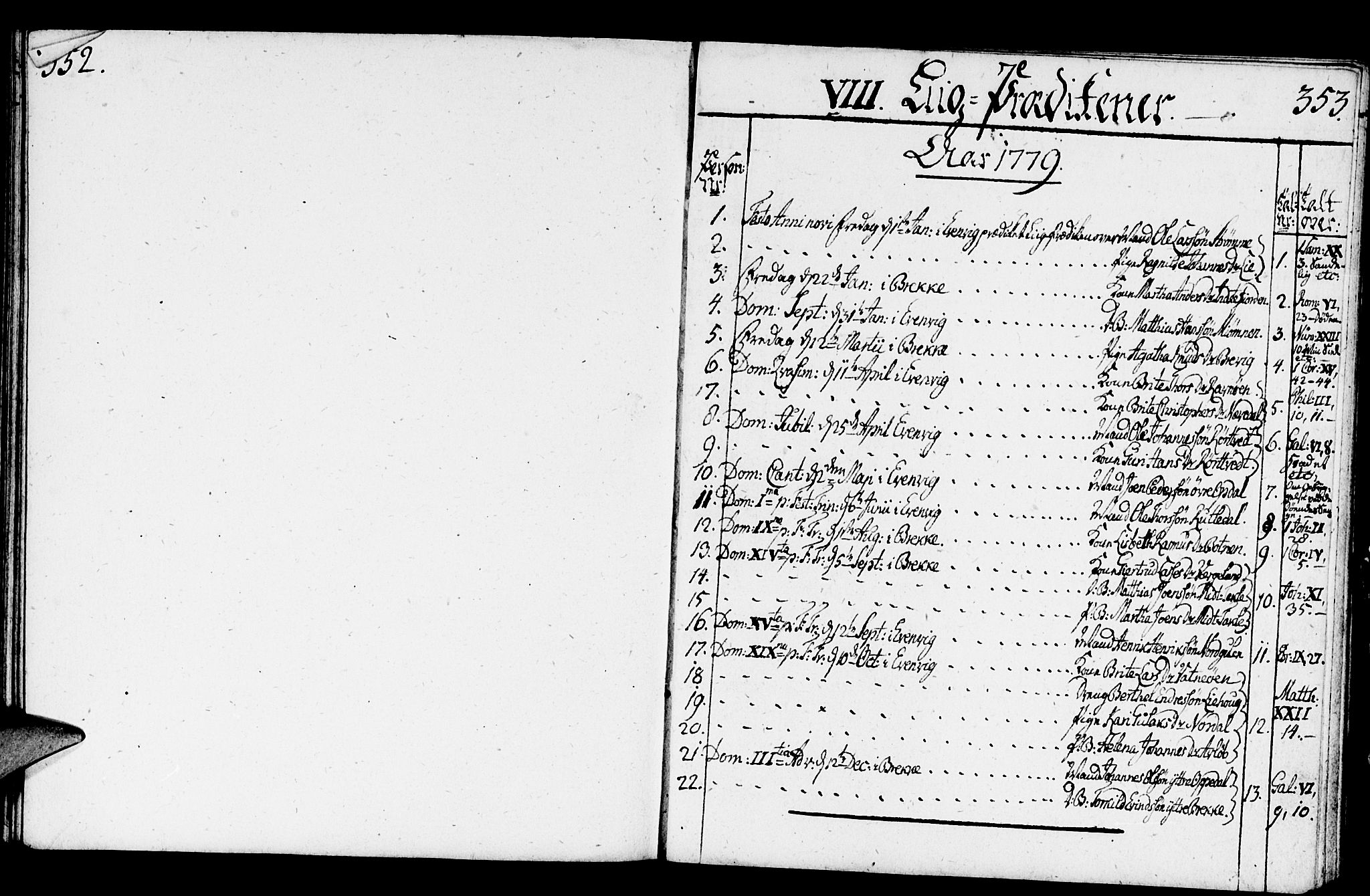 Gulen sokneprestembete, SAB/A-80201/H/Haa/Haaa/L0014: Parish register (official) no. A 14, 1779-1788, p. 352-353