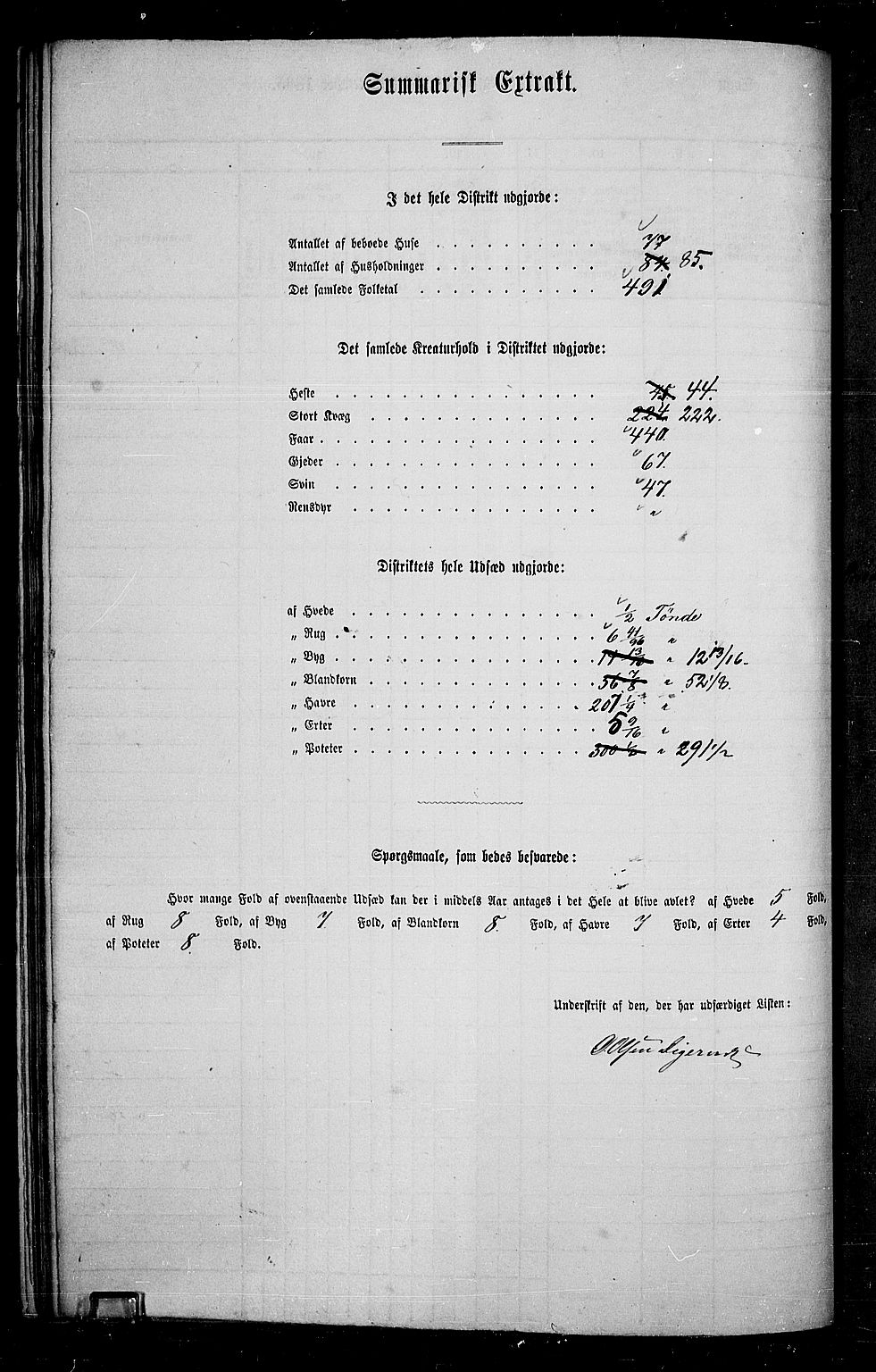 RA, 1865 census for Brandval, 1865, p. 97