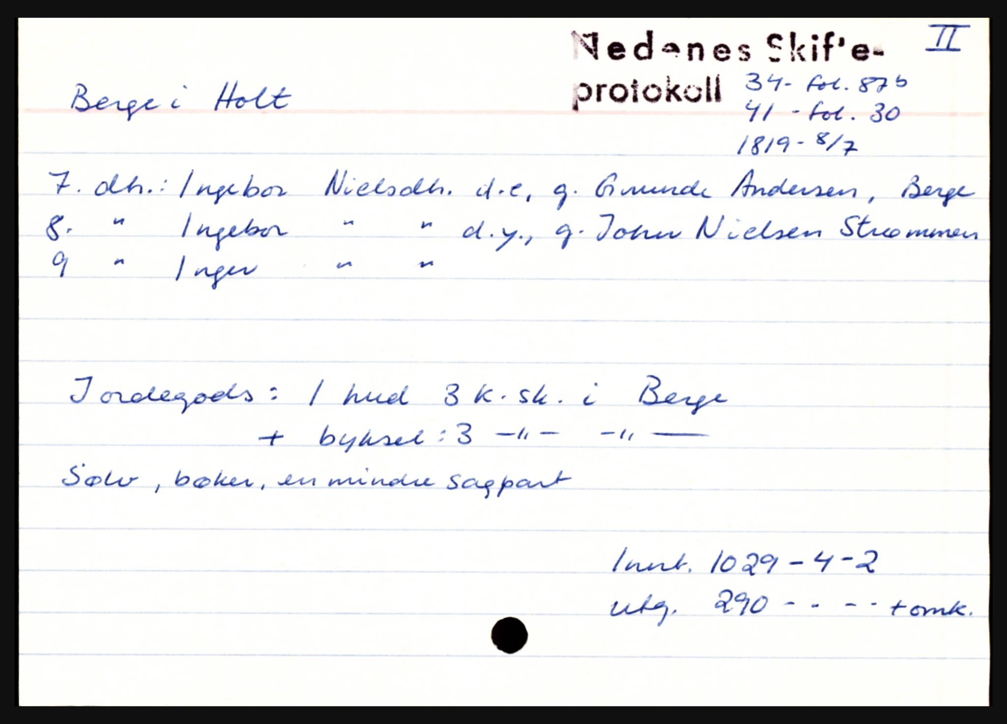 Nedenes sorenskriveri før 1824, AV/SAK-1221-0007/H, p. 2257