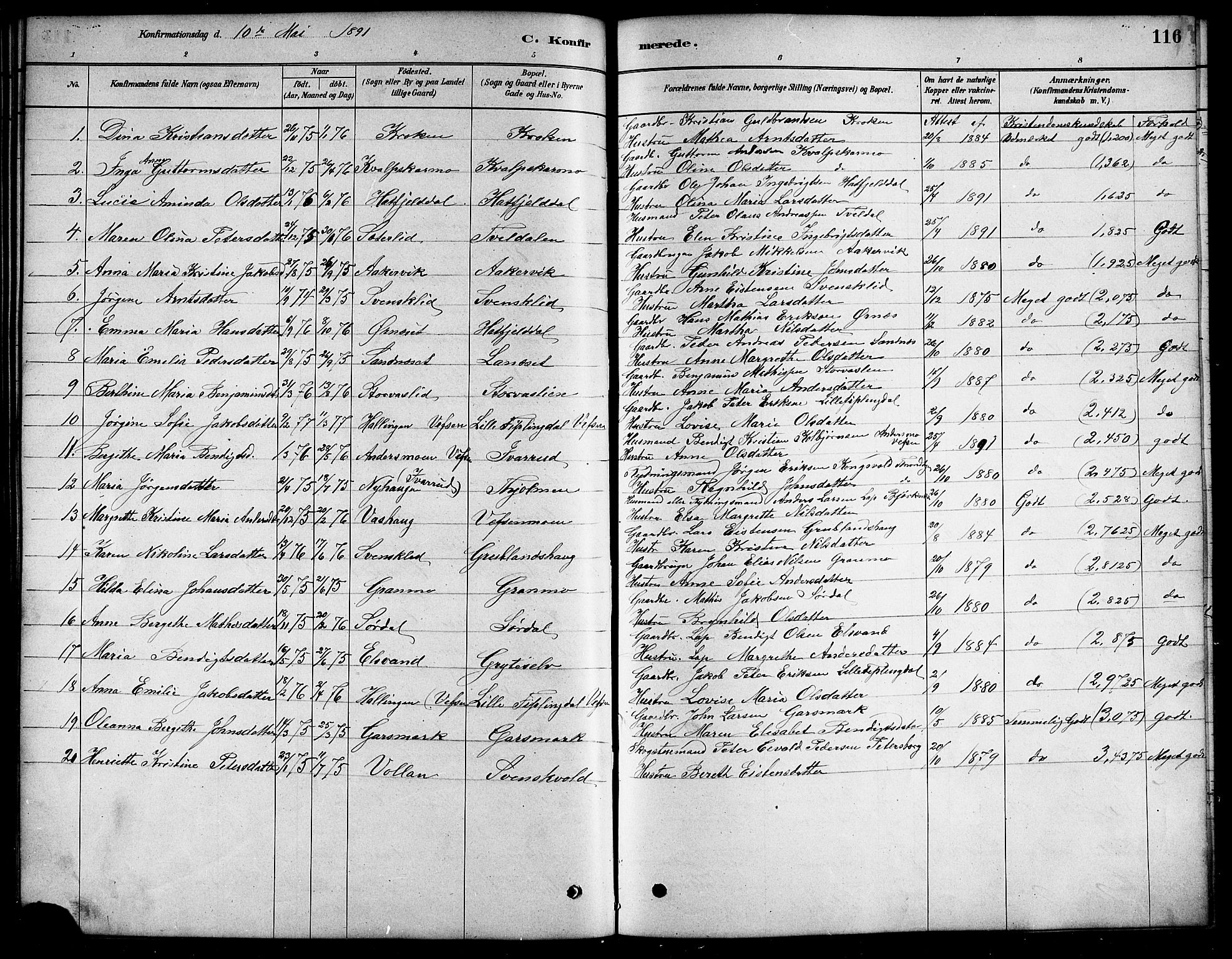 Ministerialprotokoller, klokkerbøker og fødselsregistre - Nordland, SAT/A-1459/823/L0330: Parish register (copy) no. 823C02, 1879-1916, p. 116