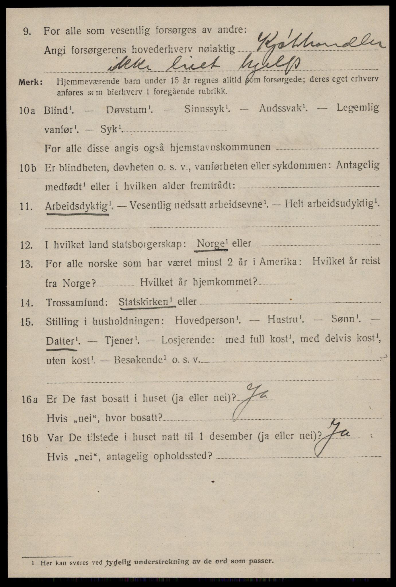 SAT, 1920 census for Ålesund, 1920, p. 14561