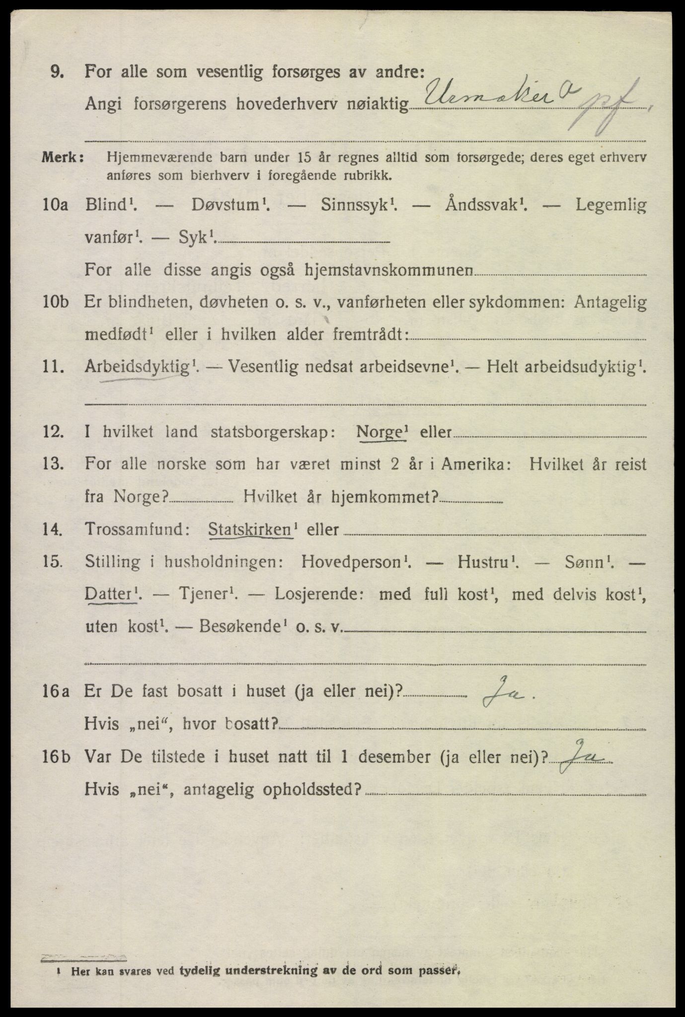 SAK, 1920 census for Holt, 1920, p. 5717