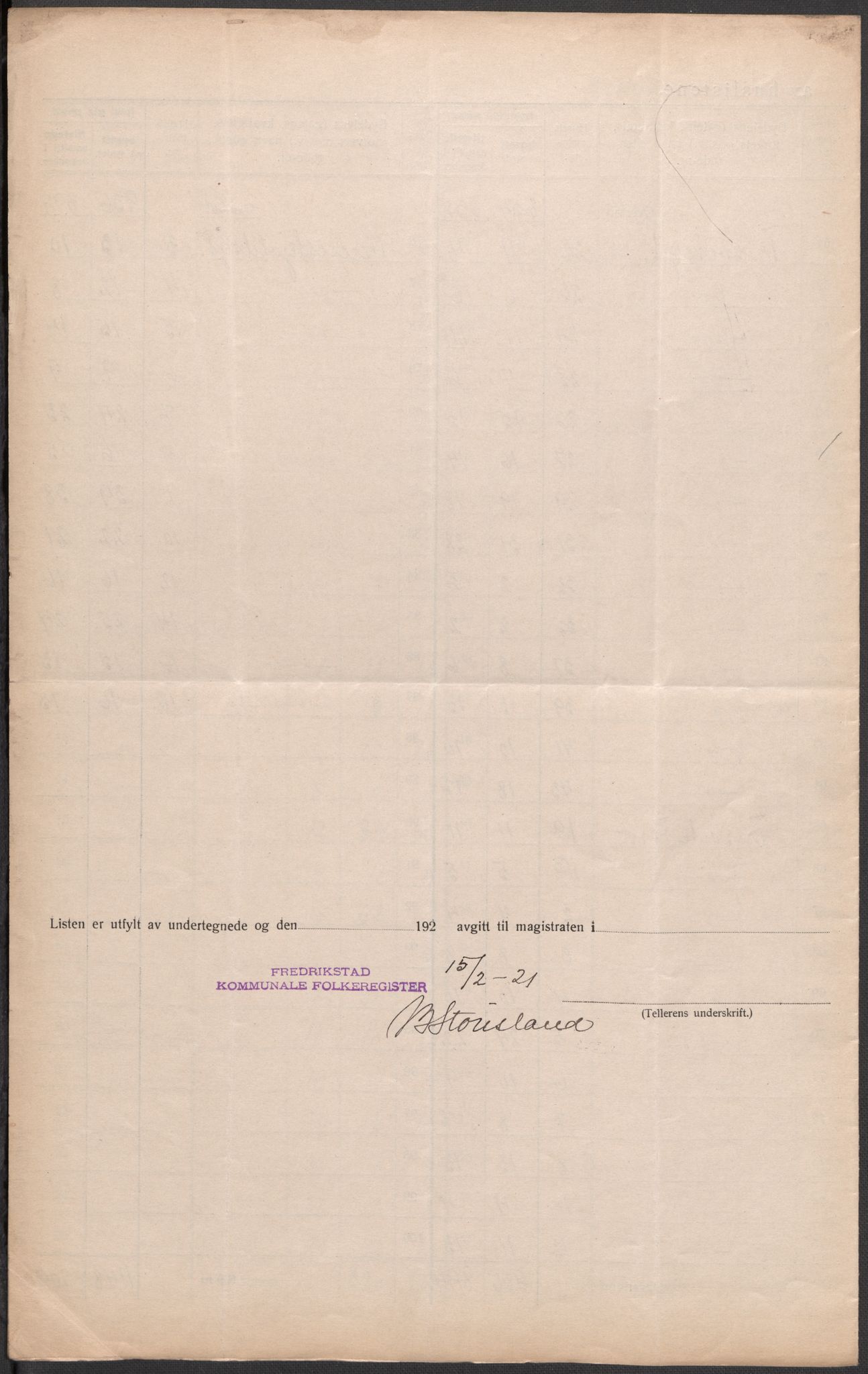 SAO, 1920 census for Fredrikstad, 1920, p. 58