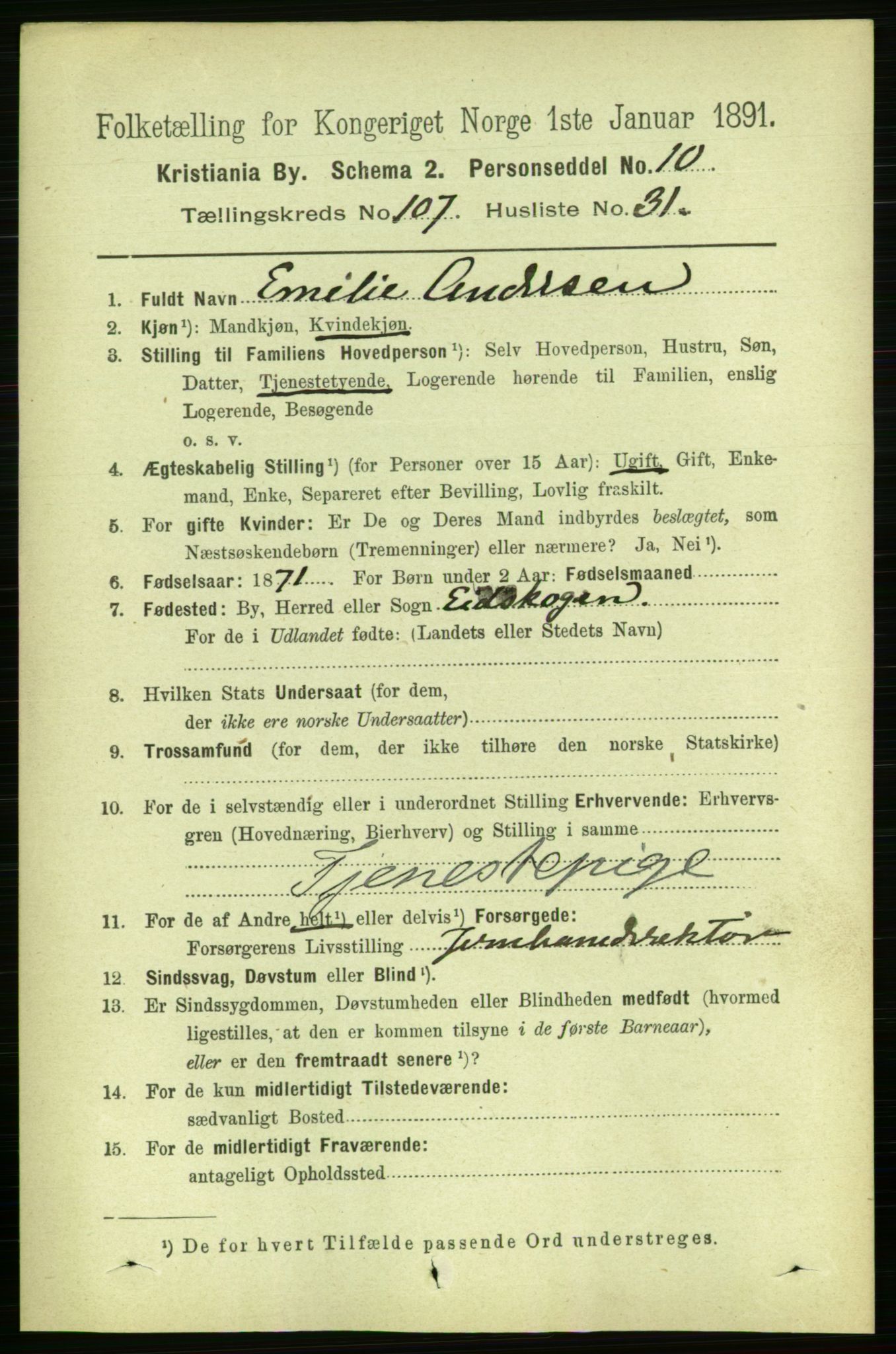 RA, 1891 census for 0301 Kristiania, 1891, p. 55114