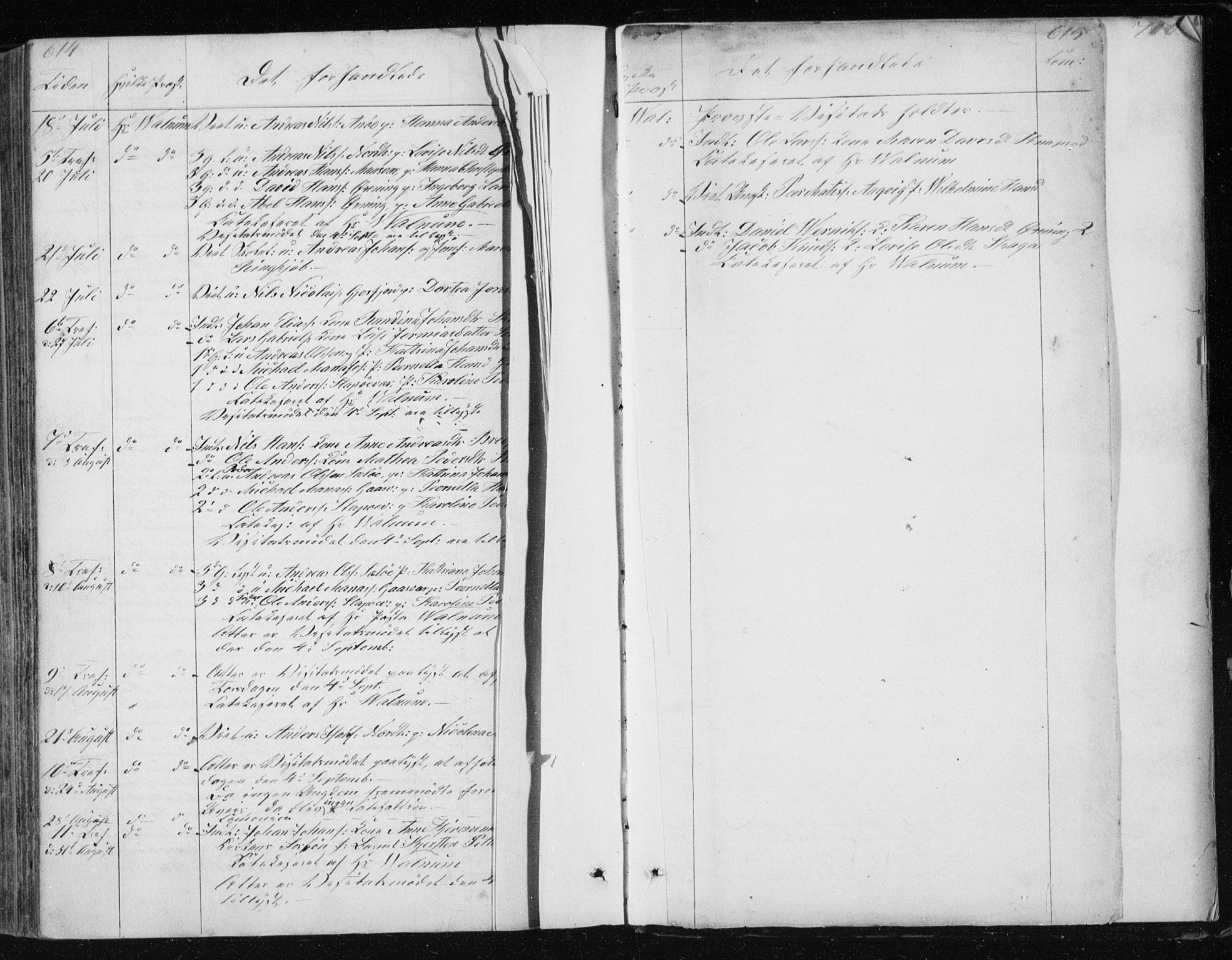 Ministerialprotokoller, klokkerbøker og fødselsregistre - Nordland, AV/SAT-A-1459/834/L0511: Parish register (copy) no. 834C02, 1848-1862, p. 614-615