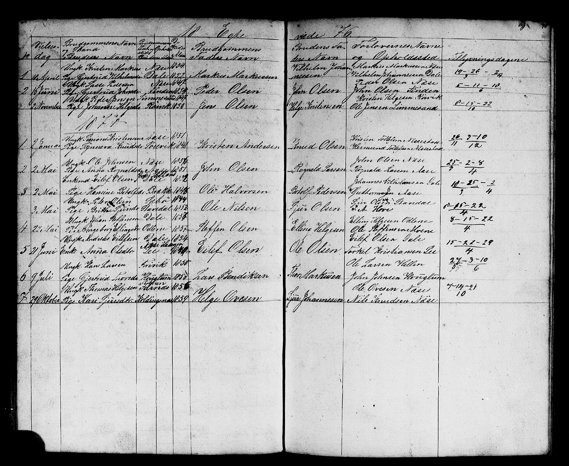 Vik sokneprestembete, SAB/A-81501: Parish register (copy) no. B 1, 1847-1877, p. 70