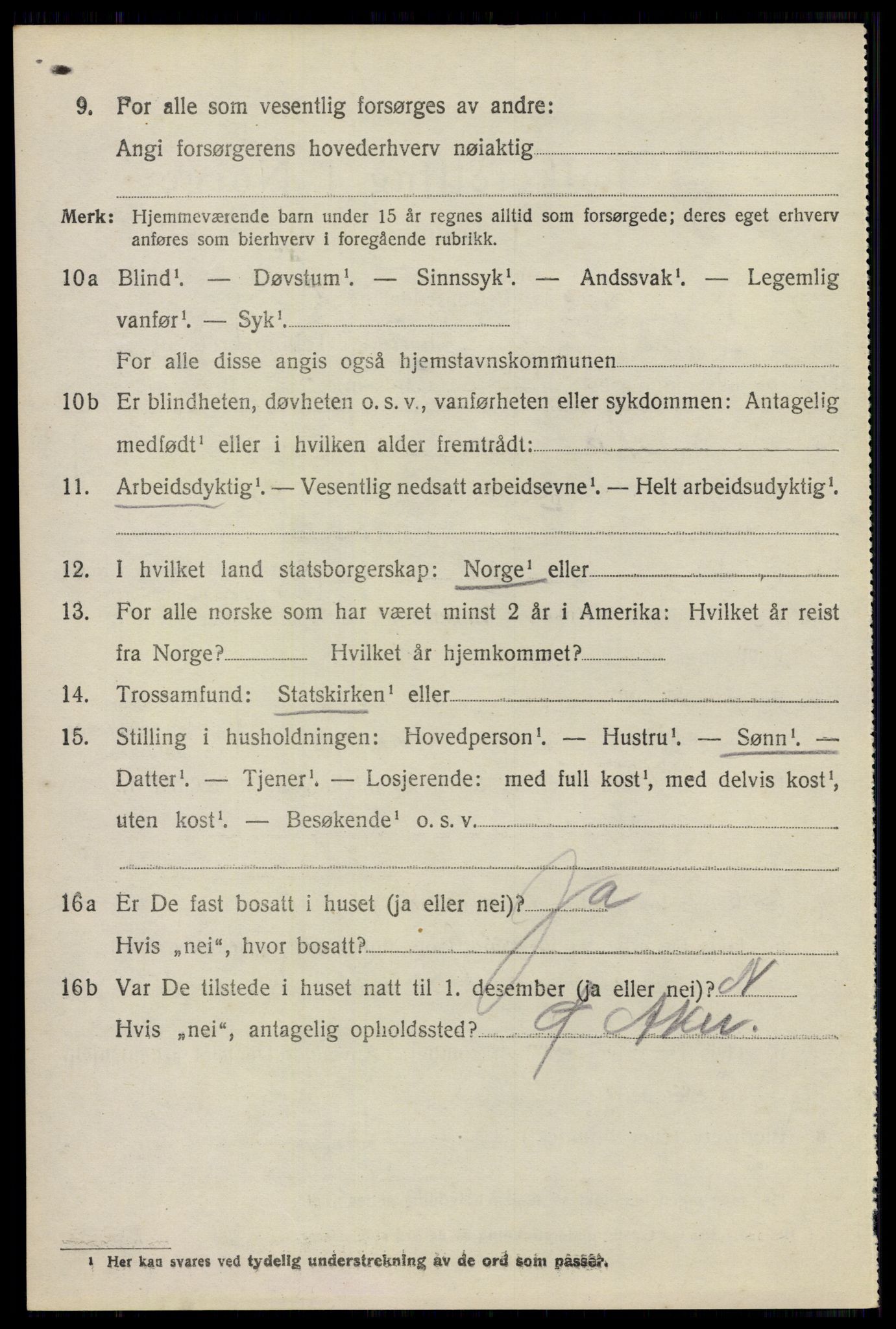 SAO, 1920 census for Fet, 1920, p. 3379