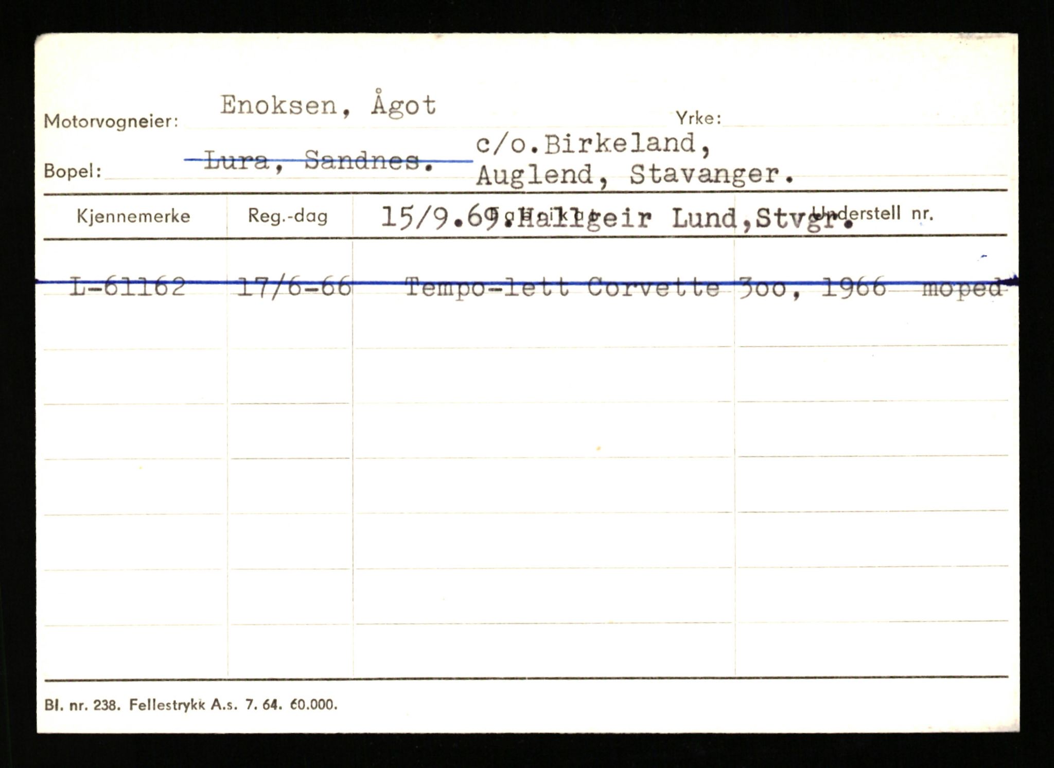 Stavanger trafikkstasjon, AV/SAST-A-101942/0/H/L0007: Egerøy - Eppeland, 1930-1971, p. 2841