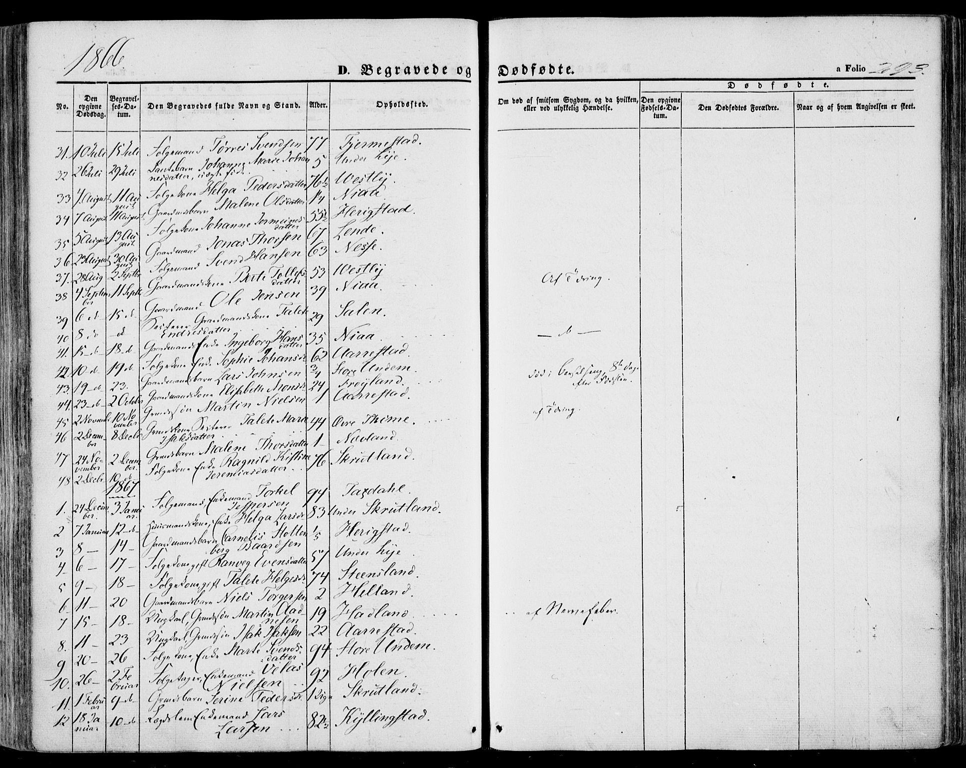Lye sokneprestkontor, SAST/A-101794/001/30BA/L0007: Parish register (official) no. A 6, 1856-1871, p. 293