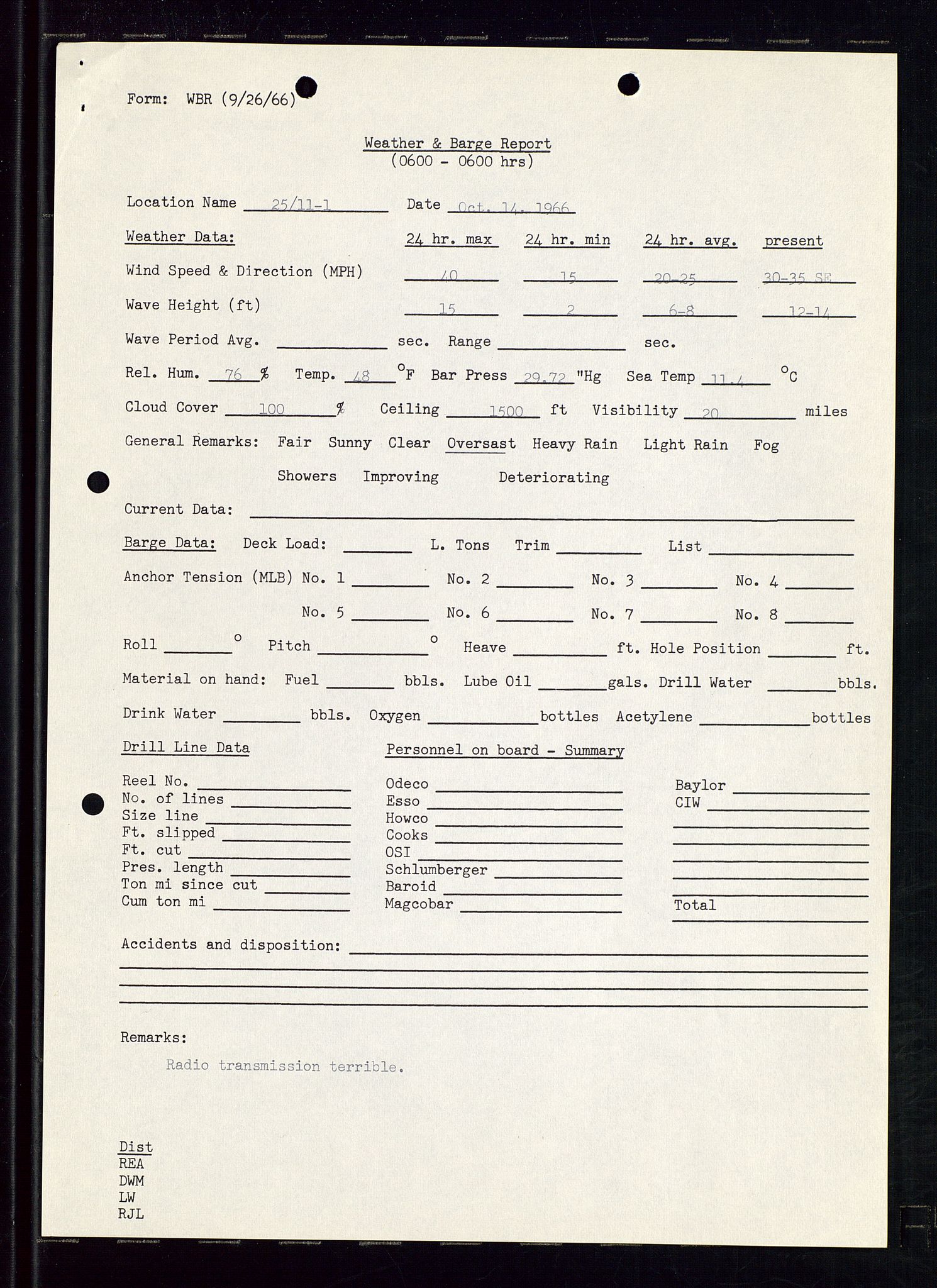 Pa 1512 - Esso Exploration and Production Norway Inc., AV/SAST-A-101917/E/Ea/L0012: Well 25/11-1 og Well 25/10-3, 1966-1967, p. 297