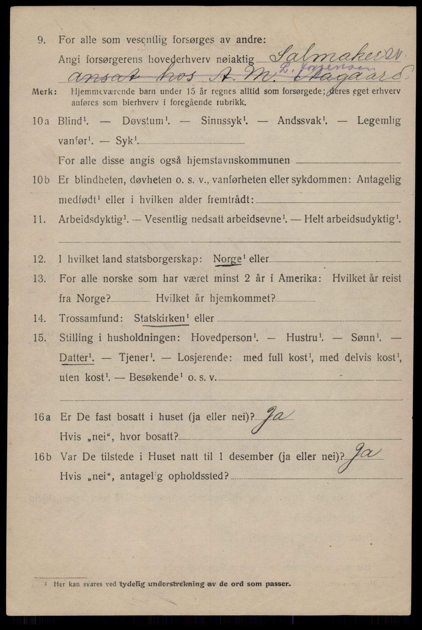 SAT, 1920 census for Trondheim, 1920, p. 36903