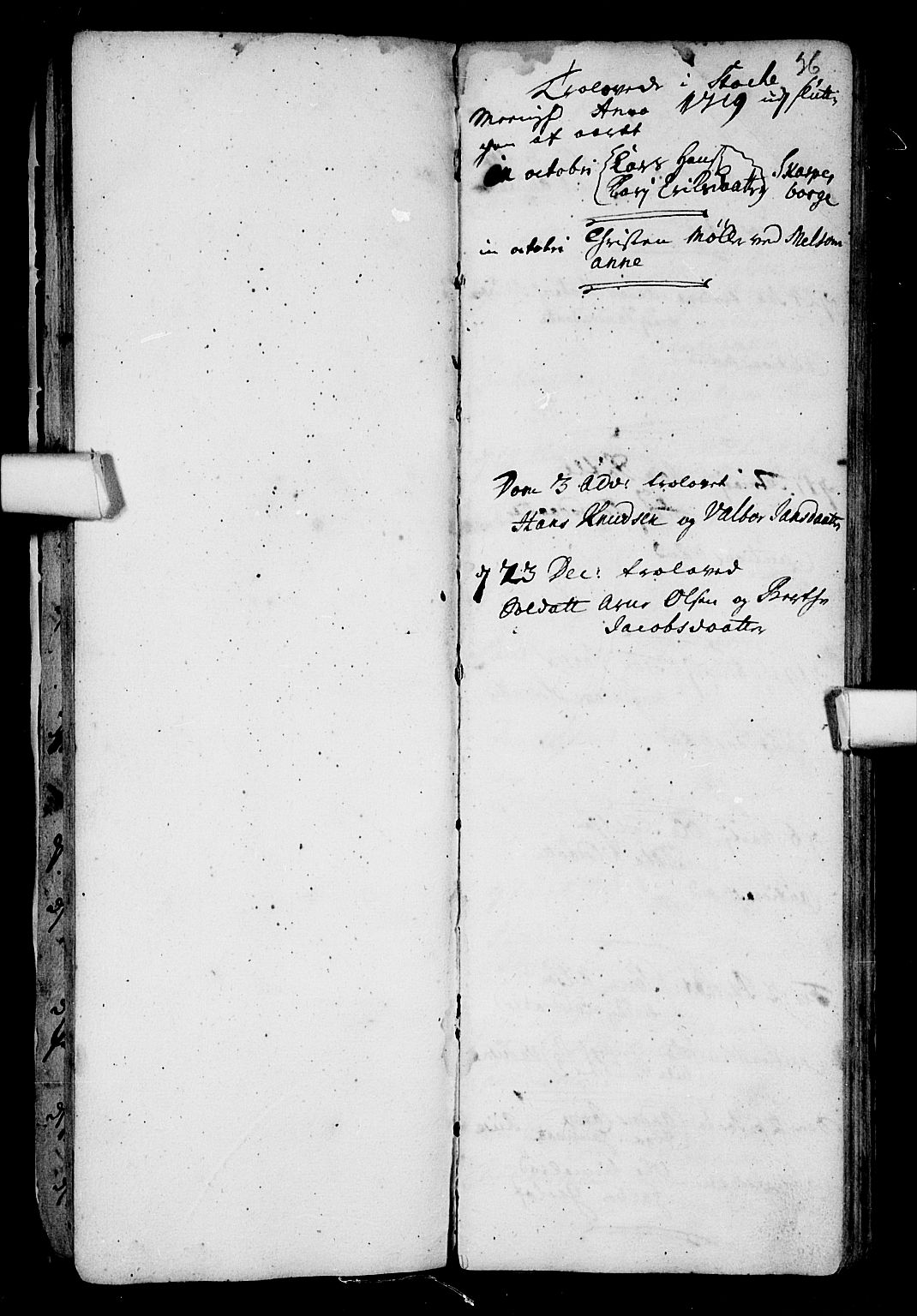 Stokke kirkebøker, SAKO/A-320/F/Fa/L0001: Parish register (official) no. I 1, 1717-1733, p. 36