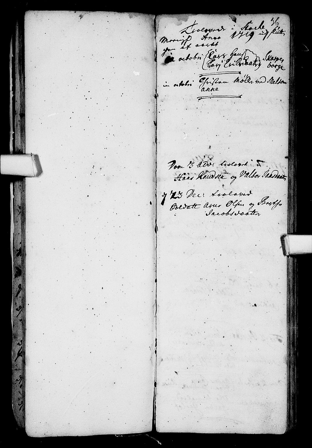 Stokke kirkebøker, AV/SAKO-A-320/F/Fa/L0001: Parish register (official) no. I 1, 1717-1733, p. 36