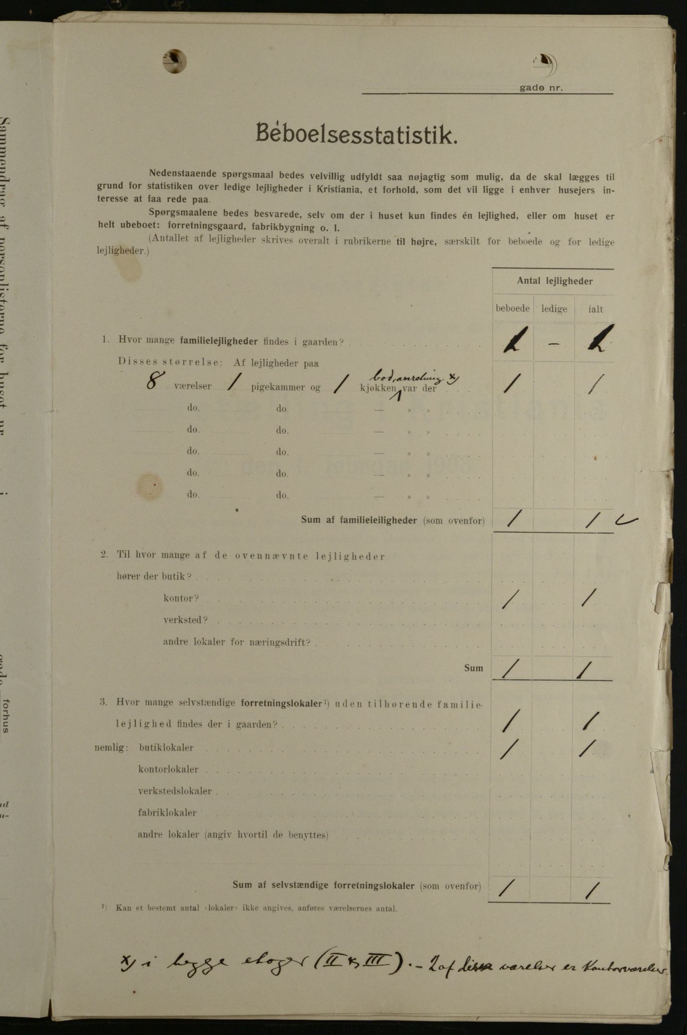 OBA, Municipal Census 1908 for Kristiania, 1908, p. 66003