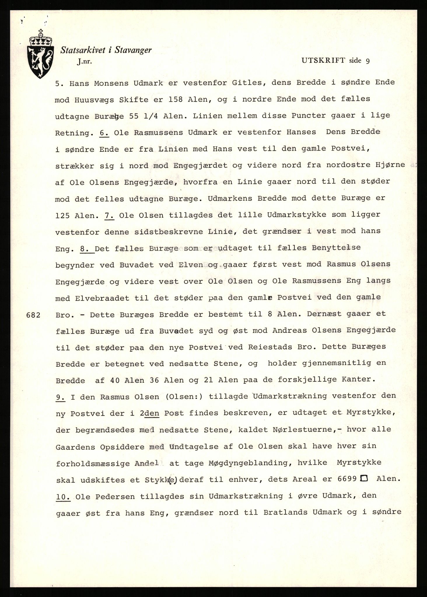 Statsarkivet i Stavanger, AV/SAST-A-101971/03/Y/Yj/L0092: Avskrifter sortert etter gårdsnavn: Varhaug søndre - Vatnemoholmene, 1750-1930, p. 18