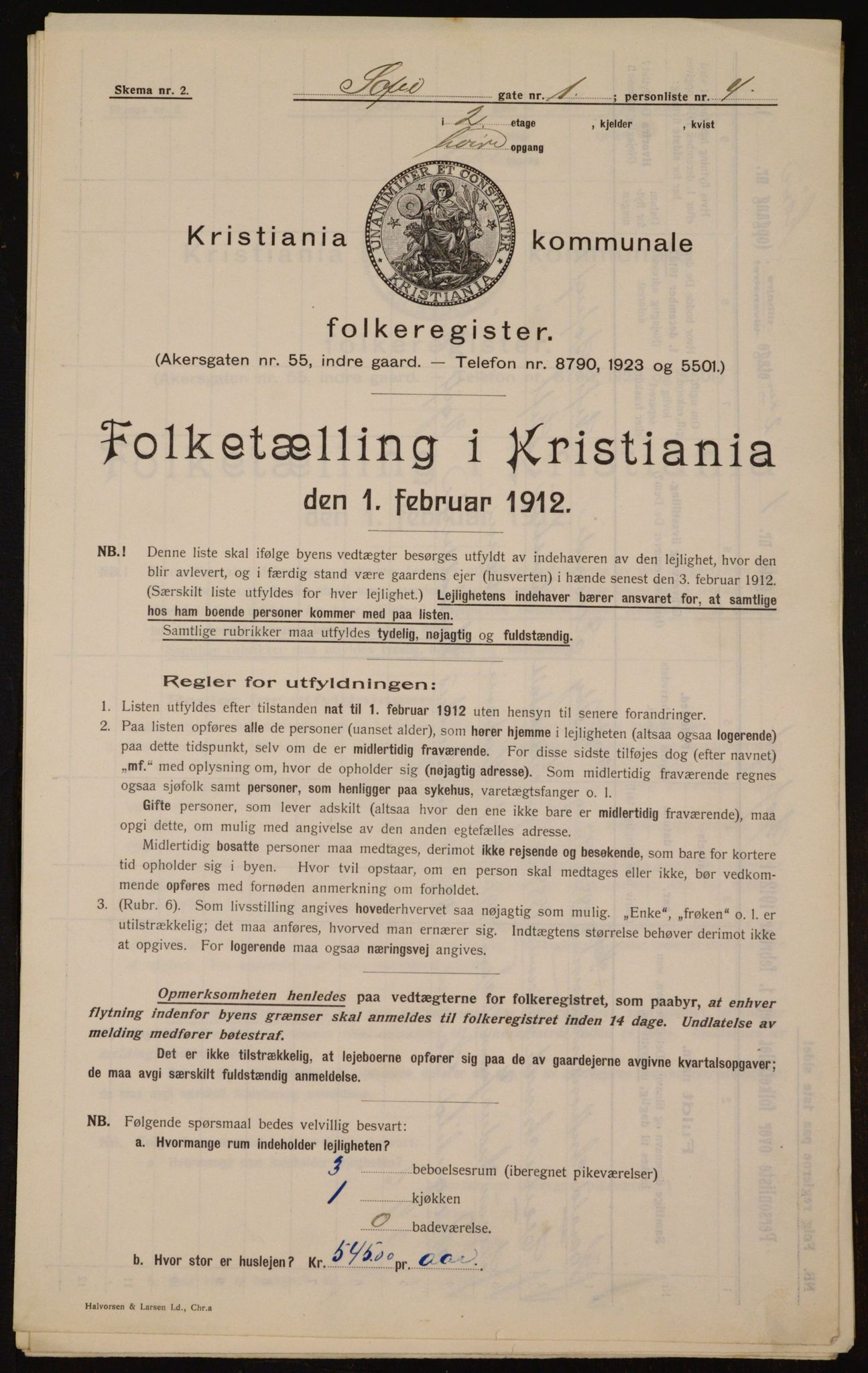 OBA, Municipal Census 1912 for Kristiania, 1912, p. 98991