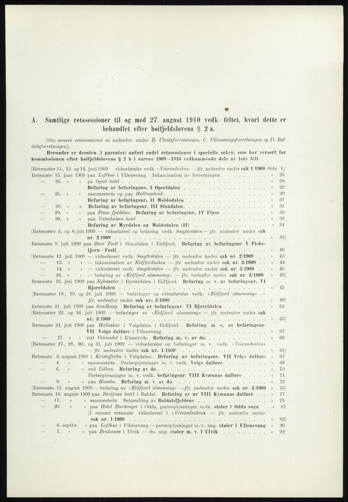 Høyfjellskommisjonen, AV/RA-S-1546/X/Xa/L0001: Nr. 1-33, 1909-1953, p. 5