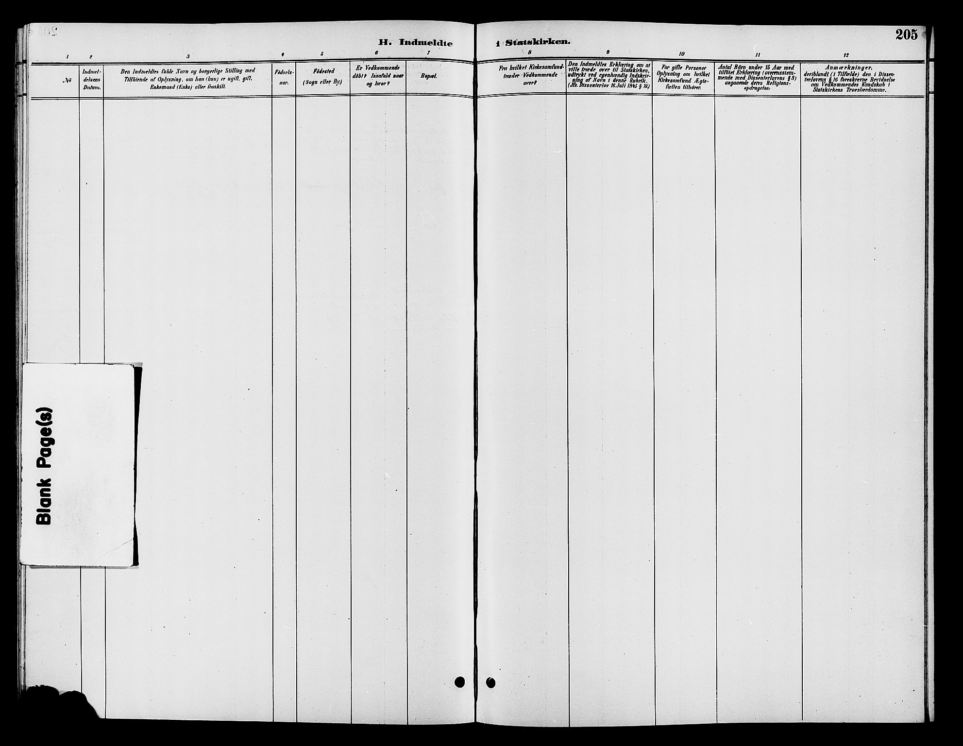 Vardal prestekontor, AV/SAH-PREST-100/H/Ha/Hab/L0009: Parish register (copy) no. 9, 1894-1902, p. 205