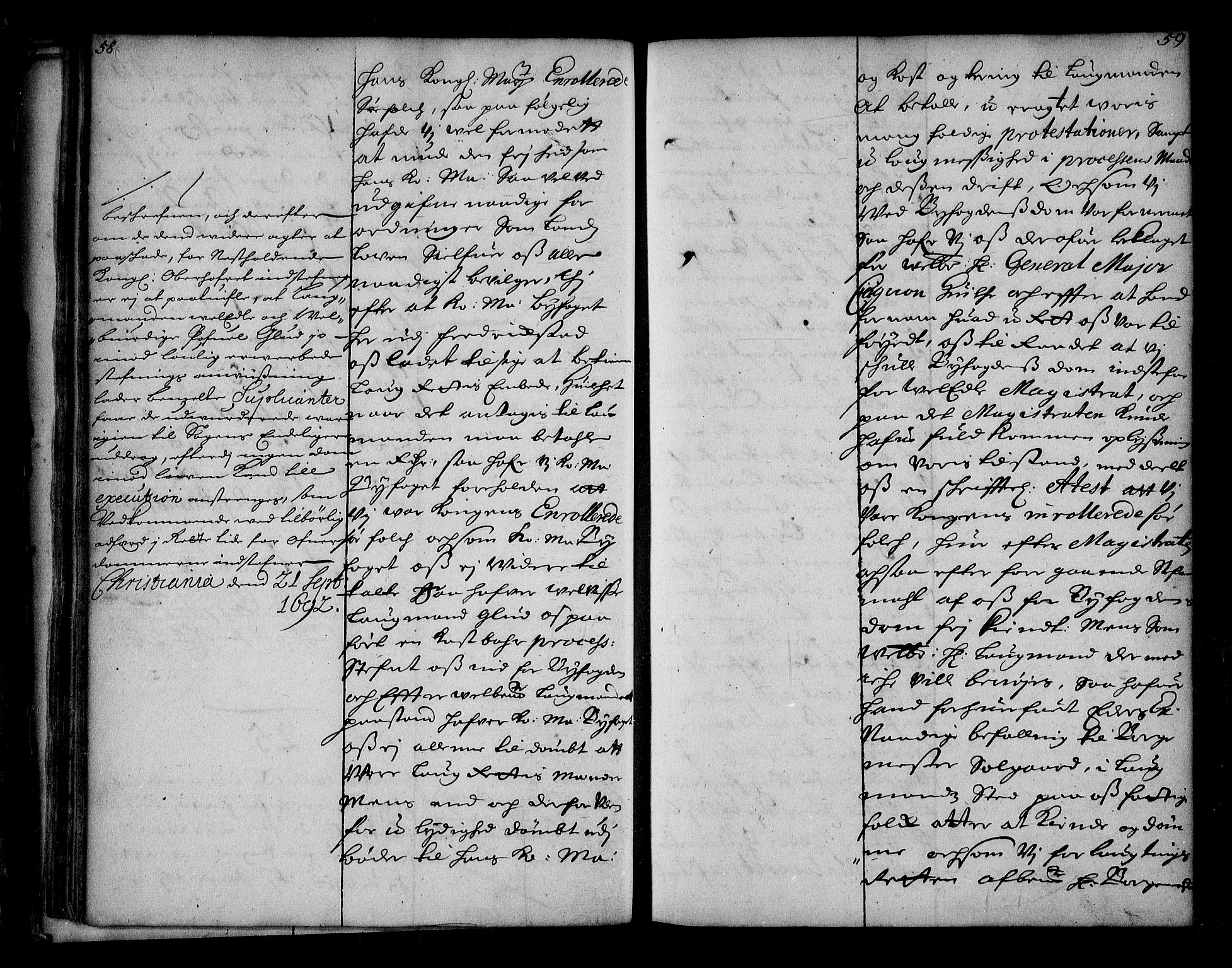 Stattholderembetet 1572-1771, AV/RA-EA-2870/Ae/L0010: Supplikasjons- og resolusjonsprotokoll, 1692-1693, p. 58-59