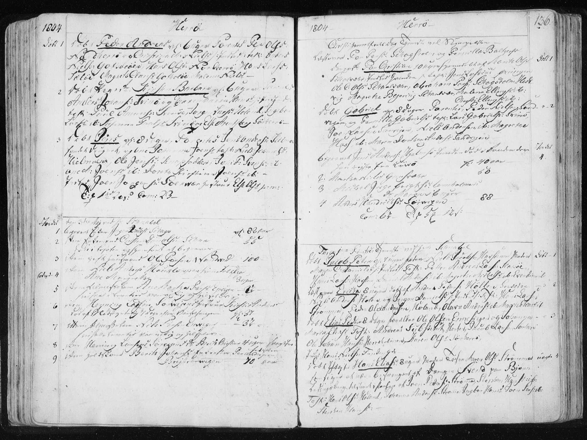 Ministerialprotokoller, klokkerbøker og fødselsregistre - Nordland, SAT/A-1459/830/L0444: Parish register (official) no. 830A08, 1801-1819, p. 136