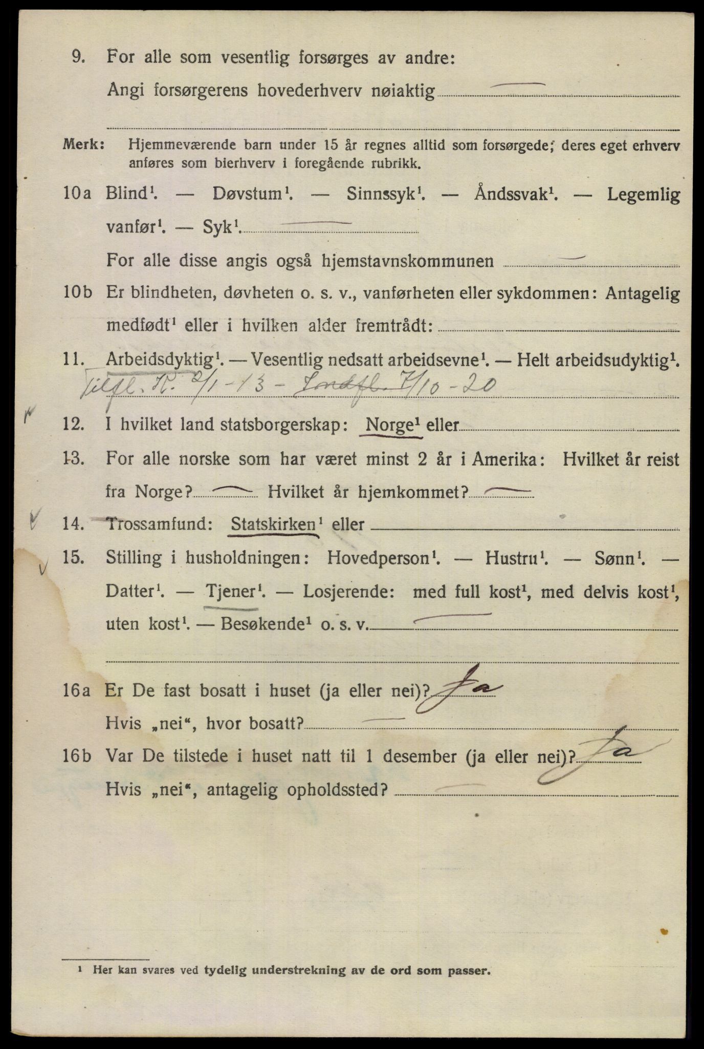 SAO, 1920 census for Kristiania, 1920, p. 250178