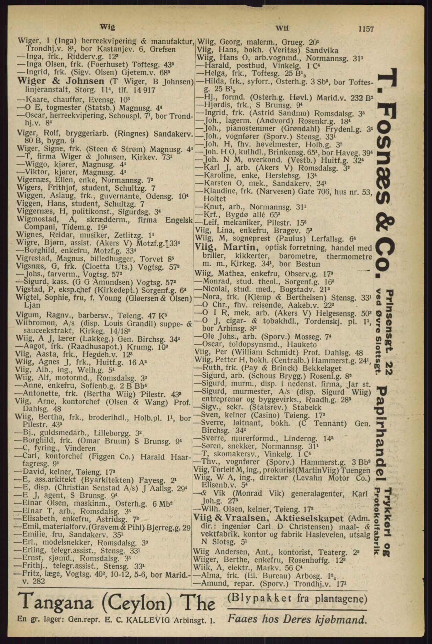 Kristiania/Oslo adressebok, PUBL/-, 1927, p. 1157