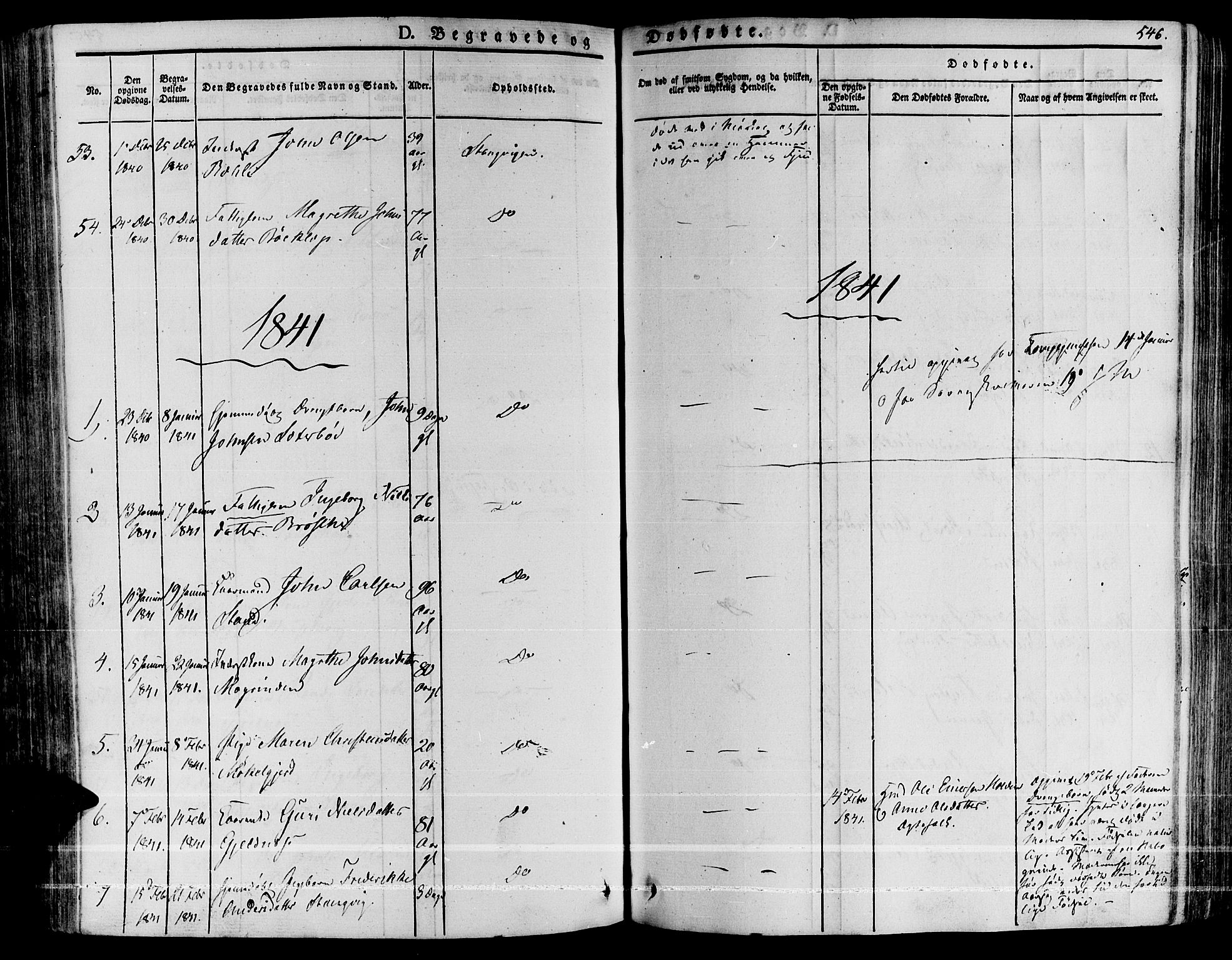 Ministerialprotokoller, klokkerbøker og fødselsregistre - Møre og Romsdal, AV/SAT-A-1454/592/L1024: Parish register (official) no. 592A03 /1, 1831-1849, p. 546