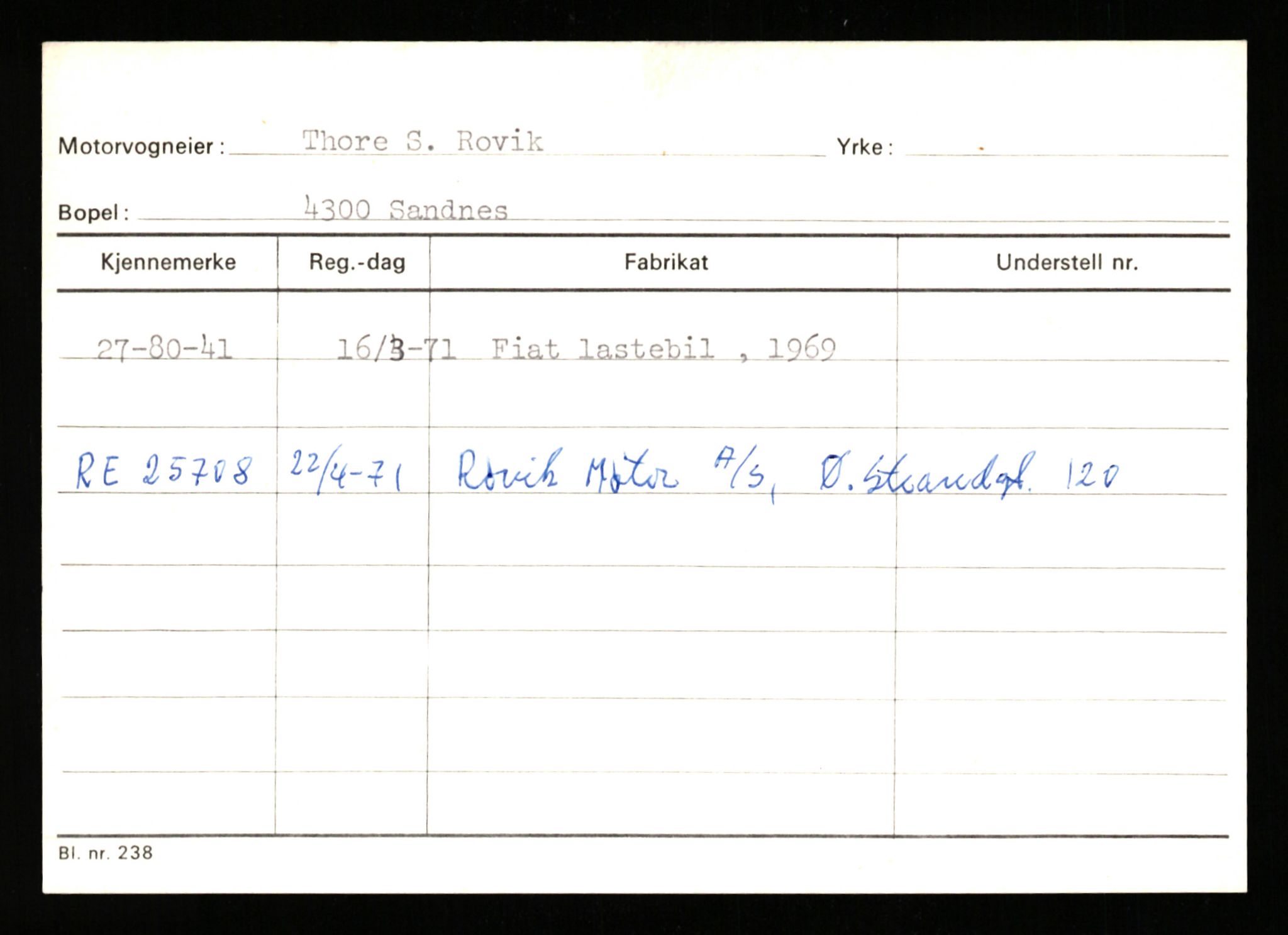 Stavanger trafikkstasjon, AV/SAST-A-101942/0/G/L0011: Registreringsnummer: 240000 - 363477, 1930-1971, p. 1111