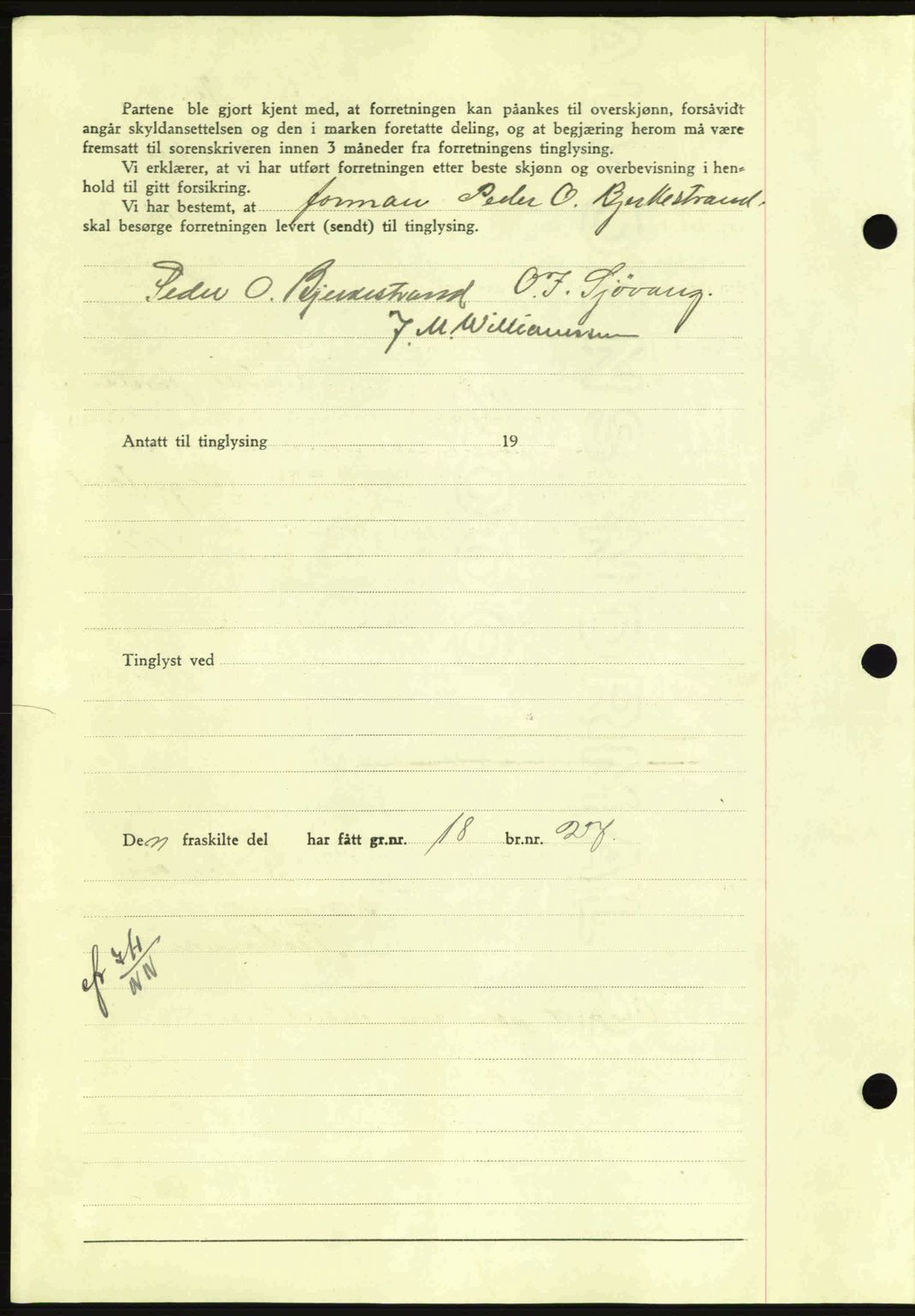 Nordmøre sorenskriveri, AV/SAT-A-4132/1/2/2Ca: Mortgage book no. A93, 1942-1942, Diary no: : 2068/1942