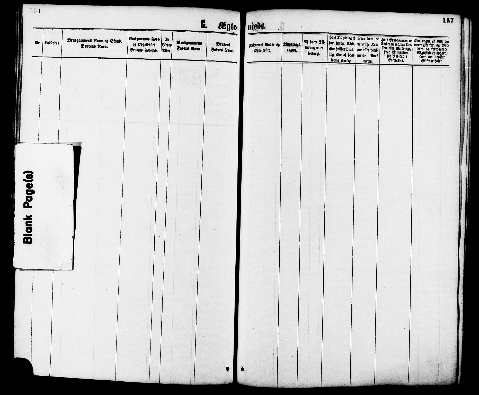 Ministerialprotokoller, klokkerbøker og fødselsregistre - Møre og Romsdal, AV/SAT-A-1454/586/L0986: Parish register (official) no. 586A12, 1867-1878, p. 167