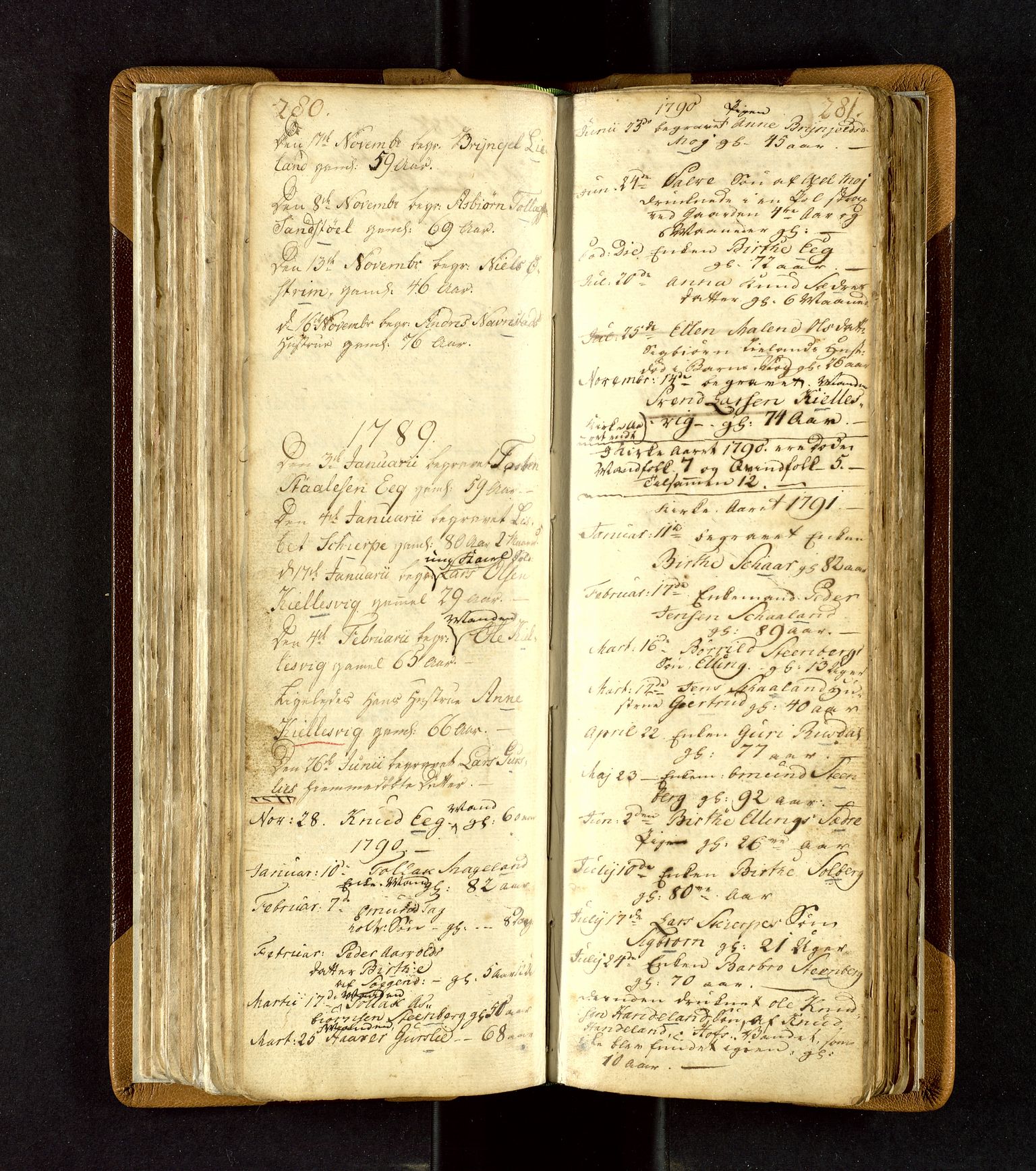 Lund sokneprestkontor, SAST/A-101809/S06/L0003: Parish register (official) no. A 3, 1761-1801, p. 280-281