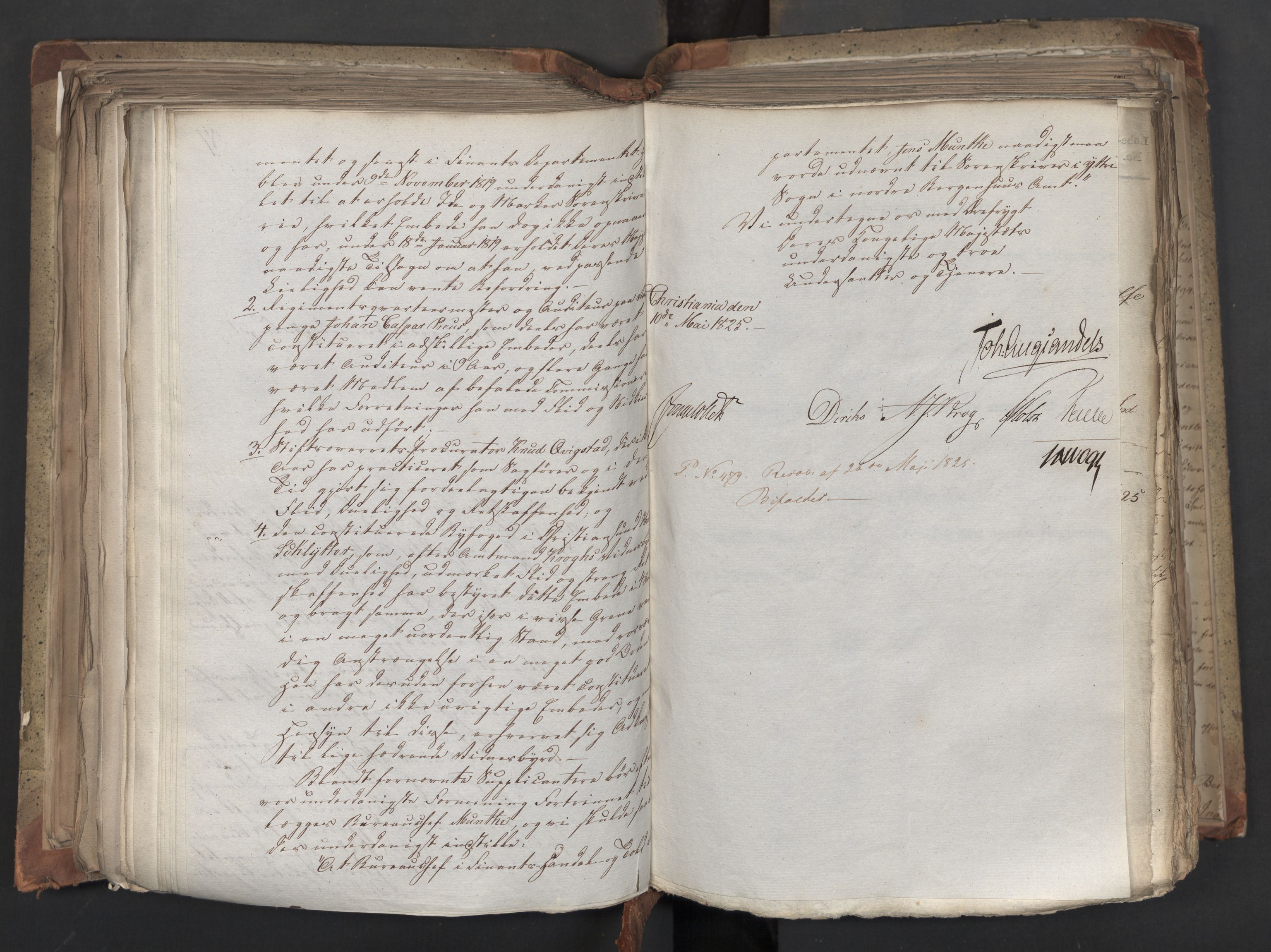 Statsrådsavdelingen i Stockholm, AV/RA-S-1003/D/Da/L0042: Regjeringsinnstillinger nr. 2467-2705, 1825, p. 313